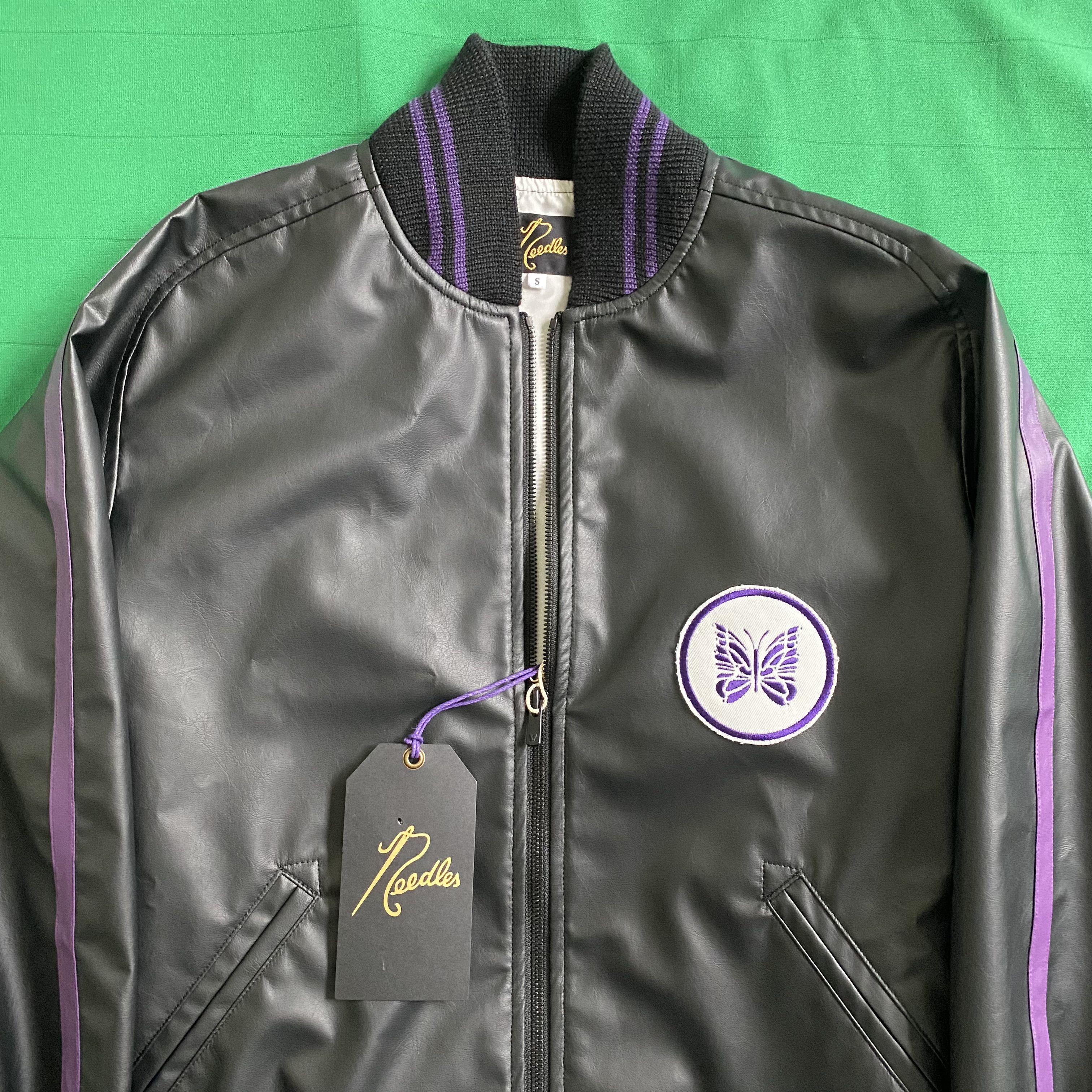 Needles Needles Faux Leather Bomber Jacket Size US S / EU 44-46 / 1 - 3 Thumbnail