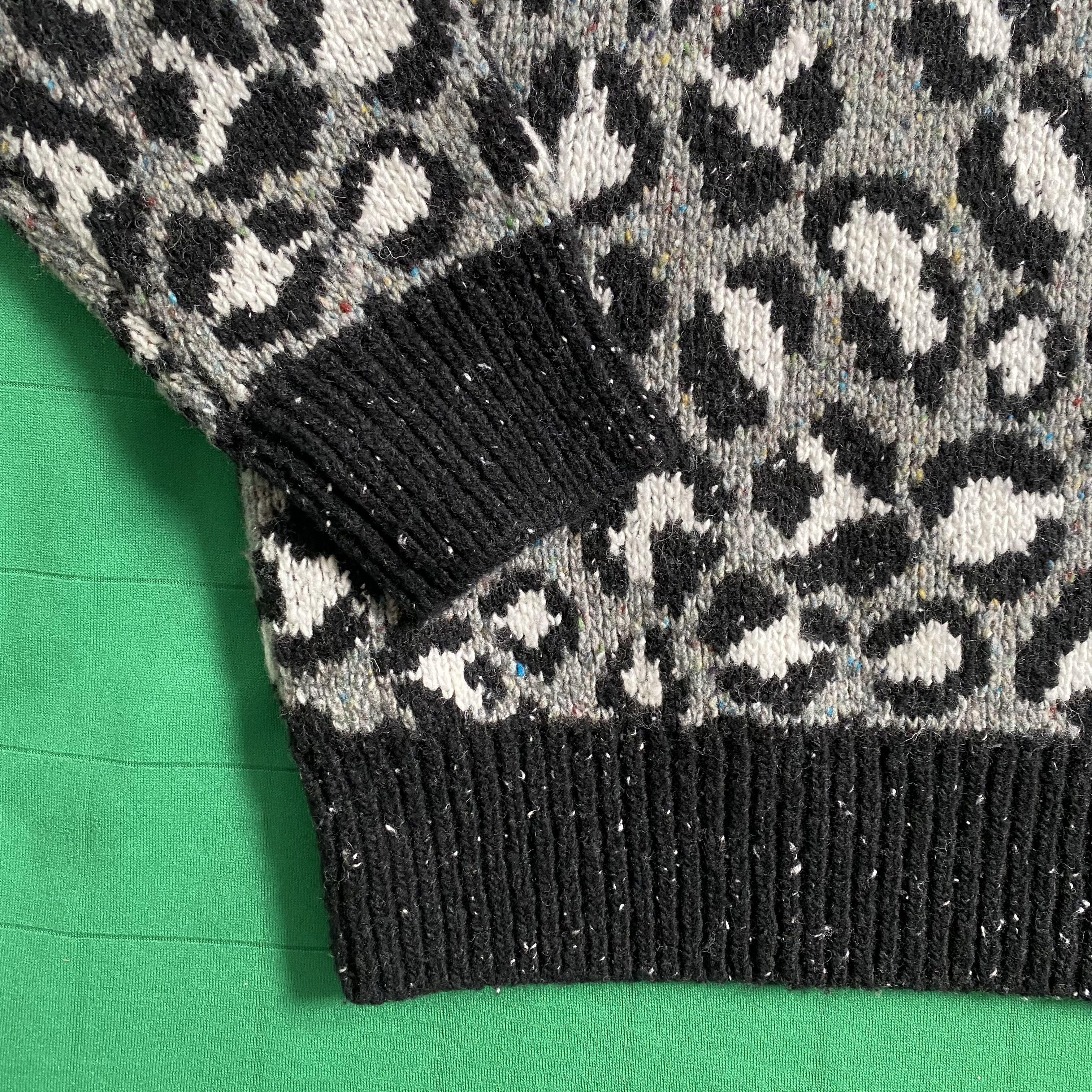 Alanui Alanui Leopard Motif Wool Sweater Size US M / EU 48-50 / 2 - 8 Thumbnail