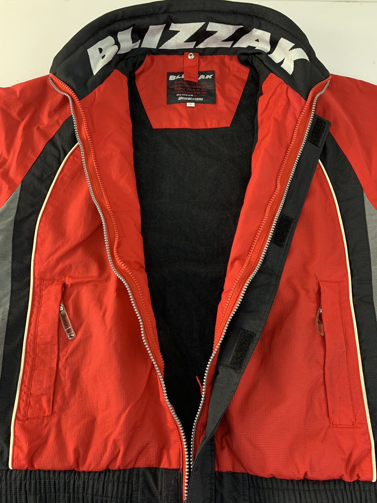 Vintage Blizzak Revolution Bridegestone Tyre Red Zipper Jacket Size US XL / EU 56 / 4 - 5 Thumbnail