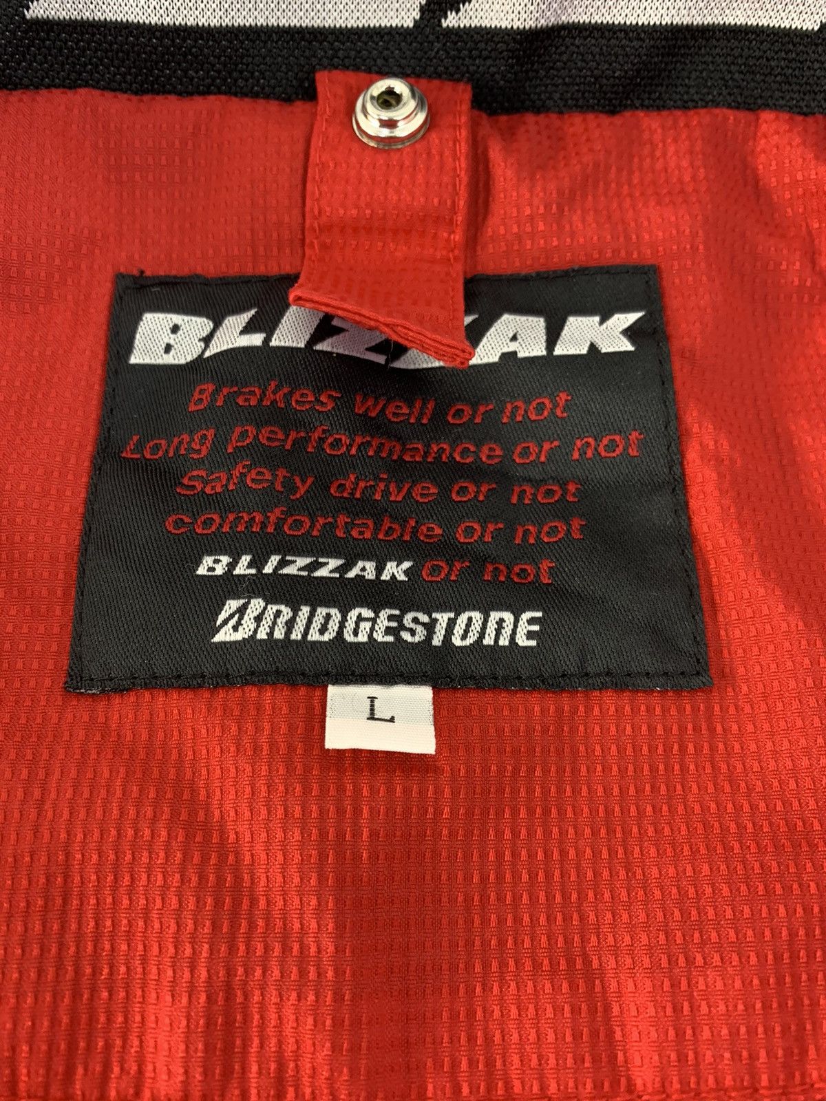 Vintage Blizzak Revolution Bridegestone Tyre Red Zipper Jacket Size US XL / EU 56 / 4 - 7 Thumbnail