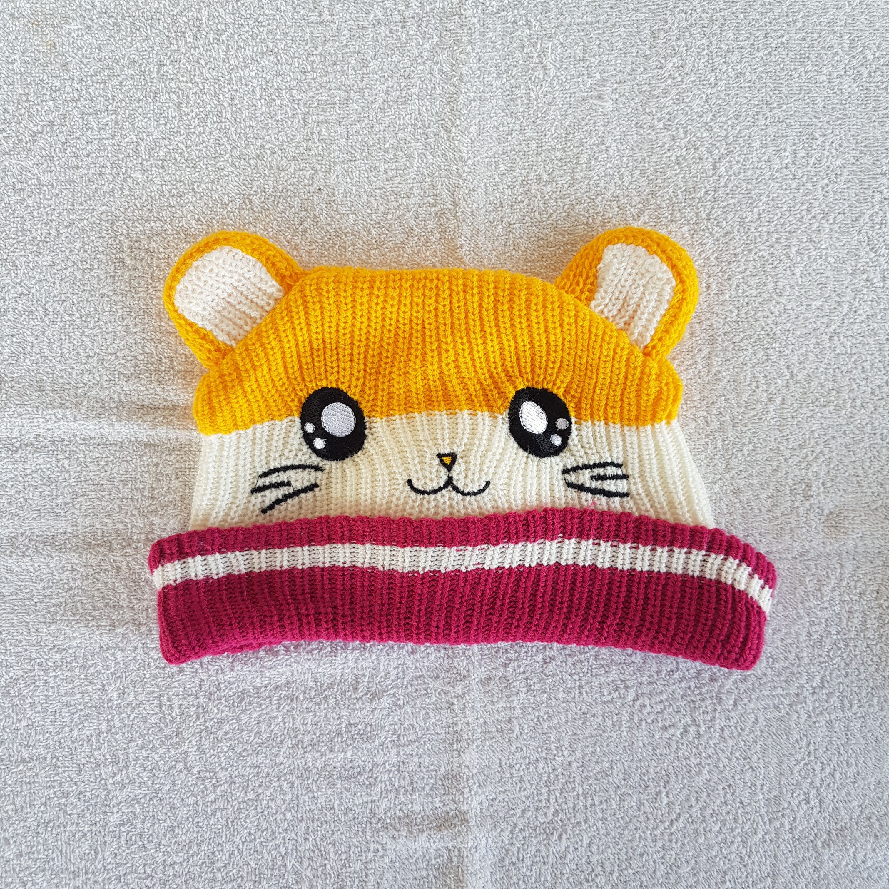 Anime × Japanese Brand × Vintage Hamtaro Mafura Beanie Japanese Snow Cap Cartoon Moscot Hats Size ONE SIZE - 5 Thumbnail