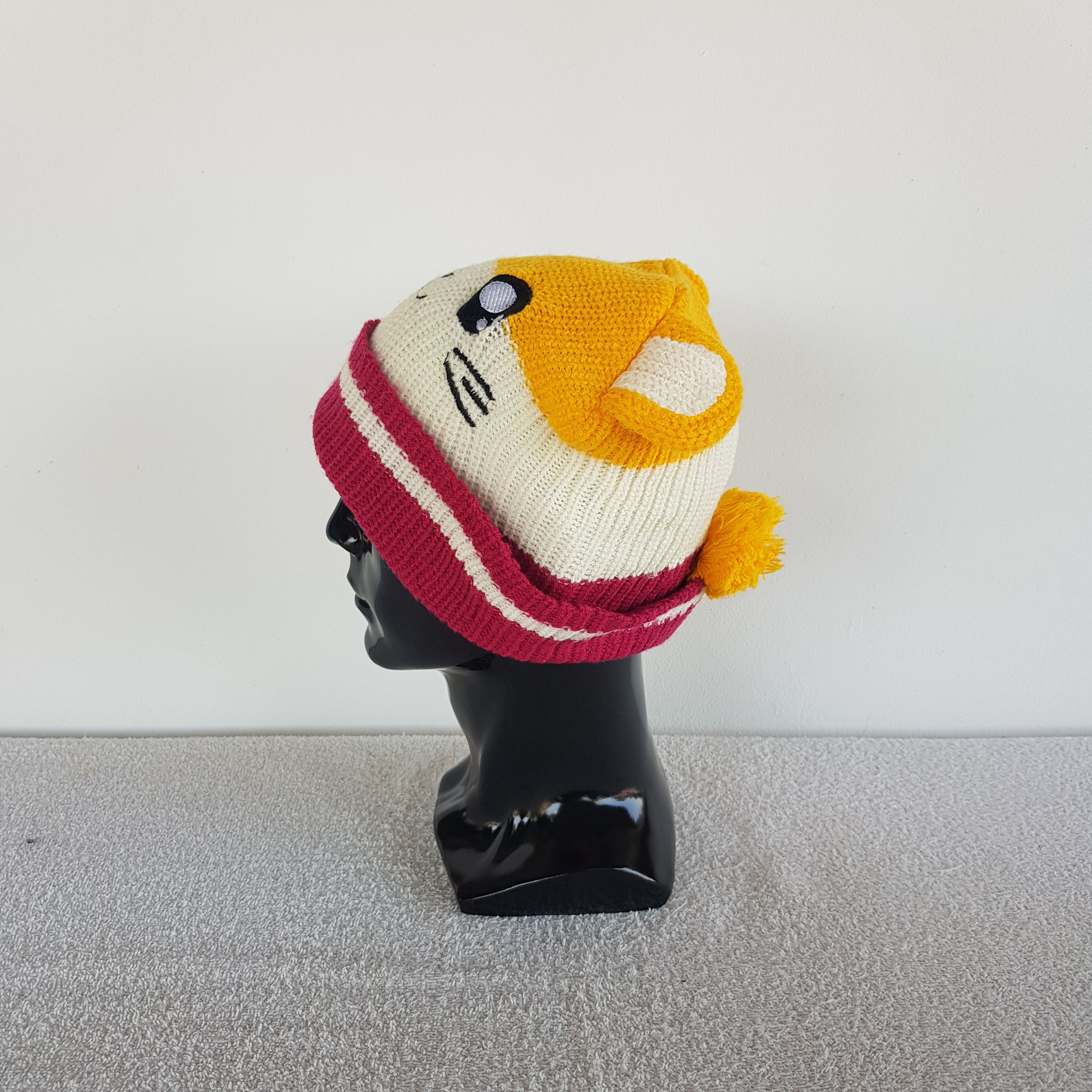 Anime × Japanese Brand × Vintage Hamtaro Mafura Beanie Japanese Snow Cap Cartoon Moscot Hats Size ONE SIZE - 4 Thumbnail
