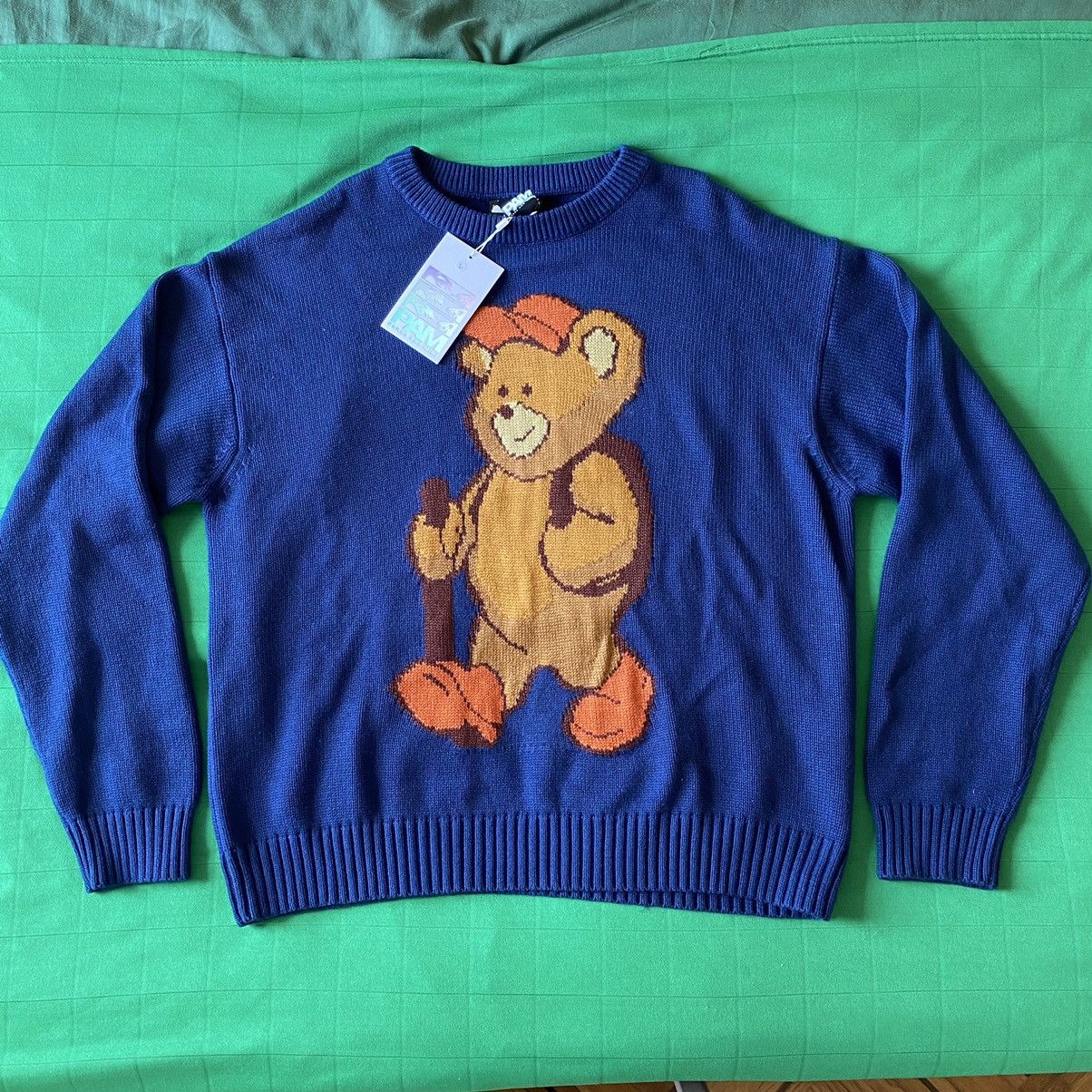 image of Pam Perks And Mini Free Bear Jumper in Navy, Men's (Size Large)