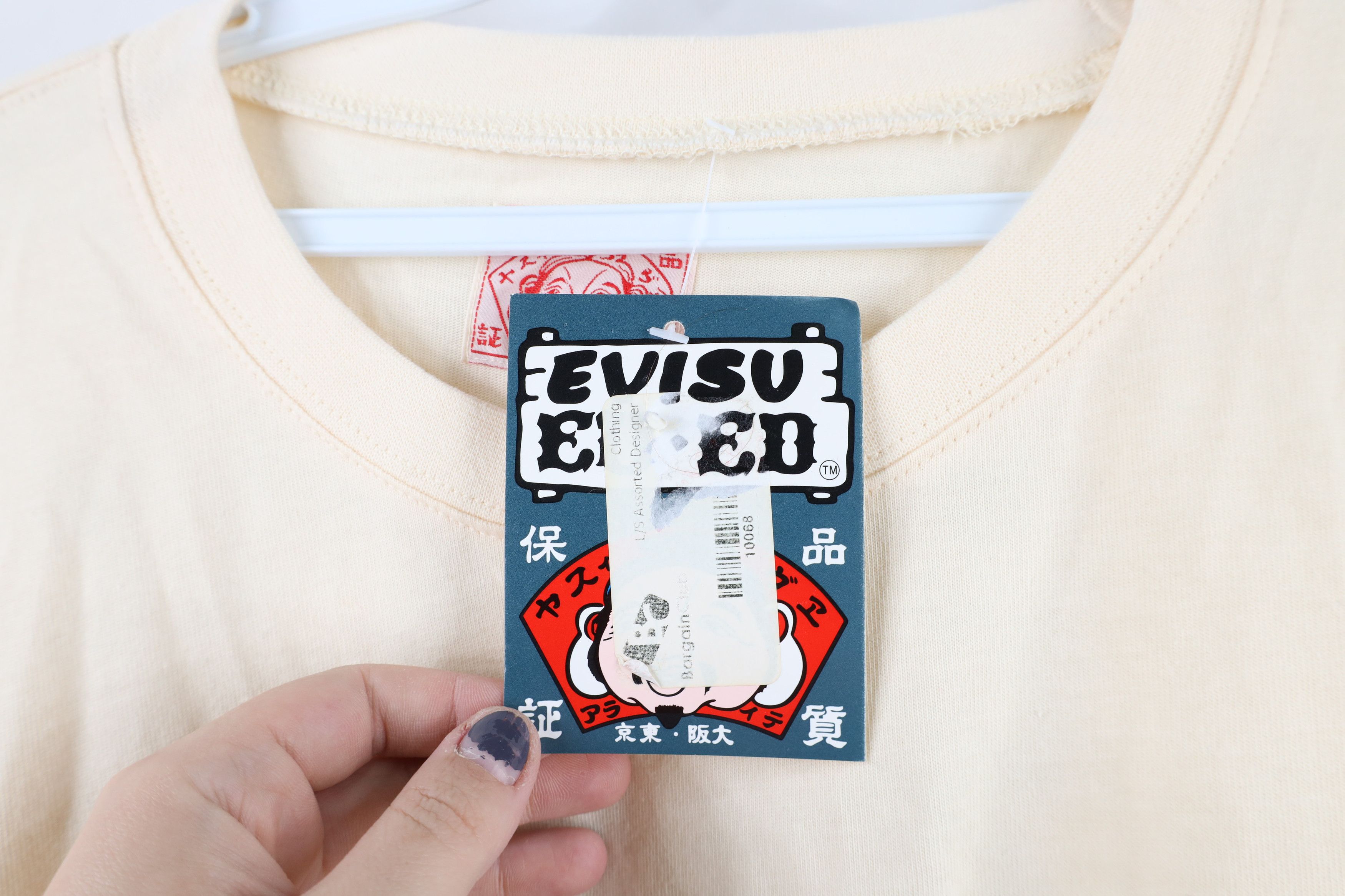 Evisu × Vintage NOS Vintage 90s EVISU Jeans Double Sided Long Sleeve T-Shirt Size US XXL / EU 58 / 5 - 5 Thumbnail