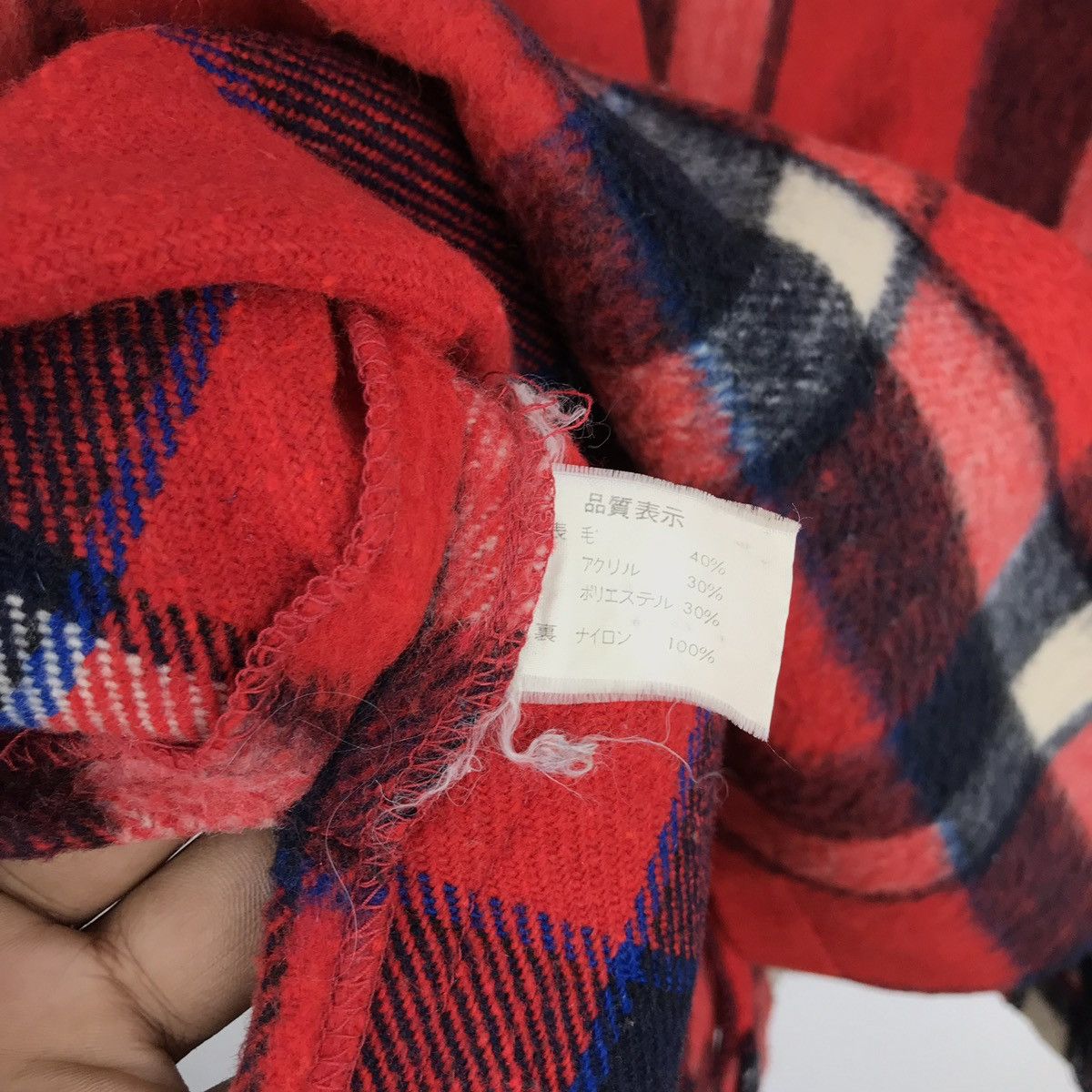 Designer × Japanese Brand × Vintage Vintage Menwear Japanese Checkered 100%wool jacket Size US M / EU 48-50 / 2 - 5 Thumbnail
