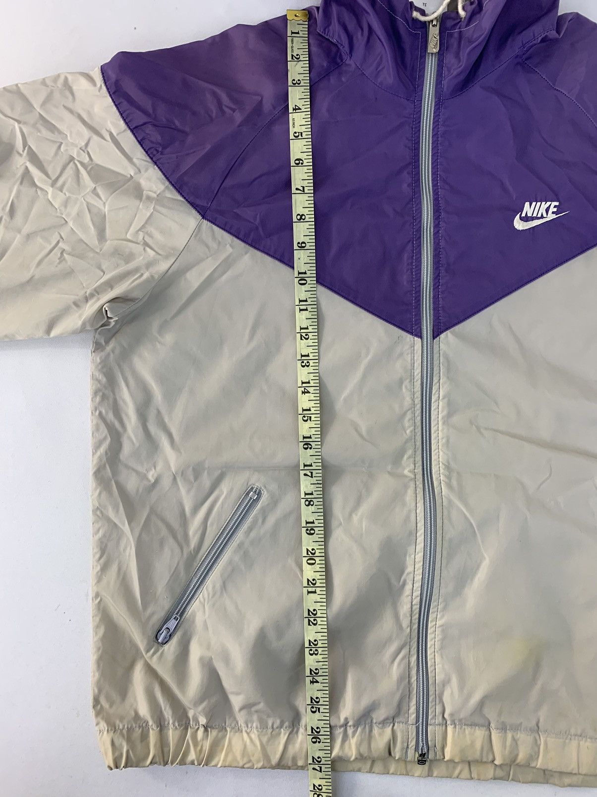 Nike 90s Nike Embroidery Logo Hooded Windbreaker Jacket Size US XL / EU 56 / 4 - 7 Thumbnail