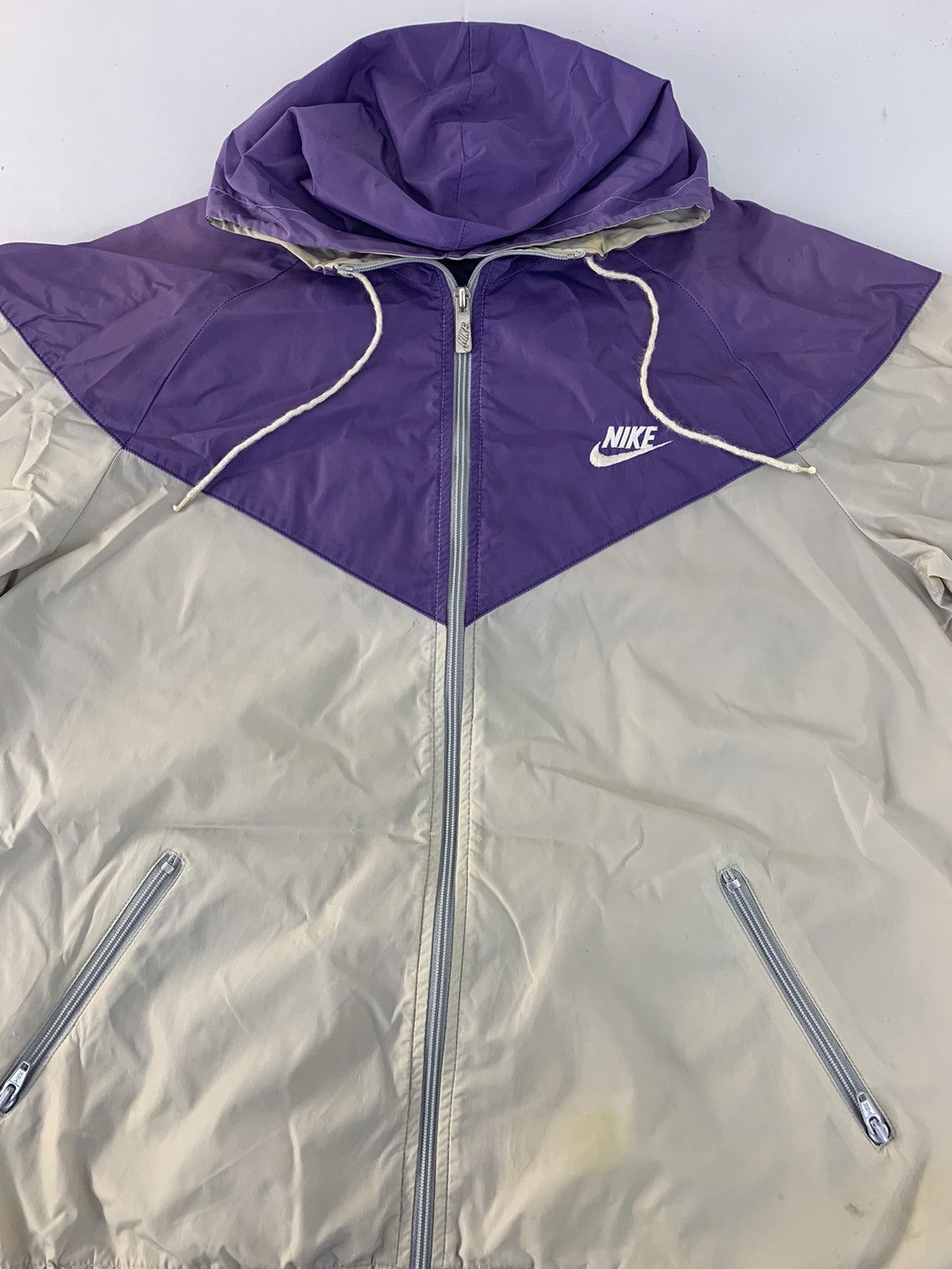 Nike 90s Nike Embroidery Logo Hooded Windbreaker Jacket Size US XL / EU 56 / 4 - 3 Thumbnail