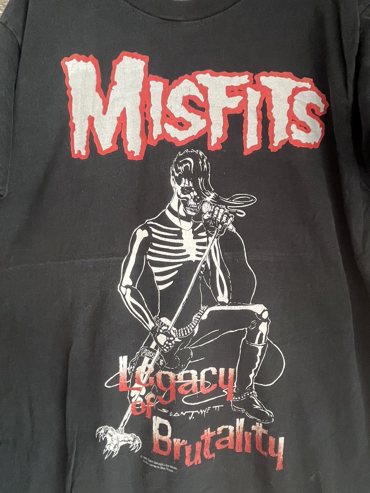 Band Tees × Vintage Misfits ft18 Size US XL / EU 56 / 4 - 2 Thumbnail
