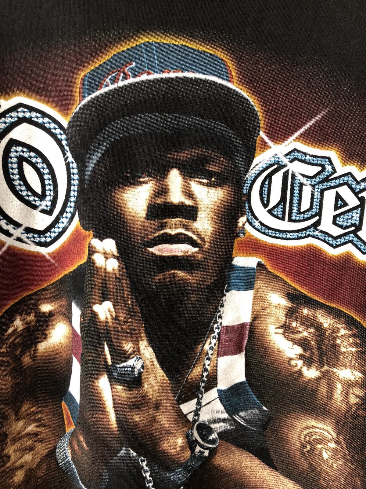 Rap Tees × Vintage Vintage Y2K 50 Cent Bootleg Rare Rap Tee Size US L / EU 52-54 / 3 - 4 Thumbnail