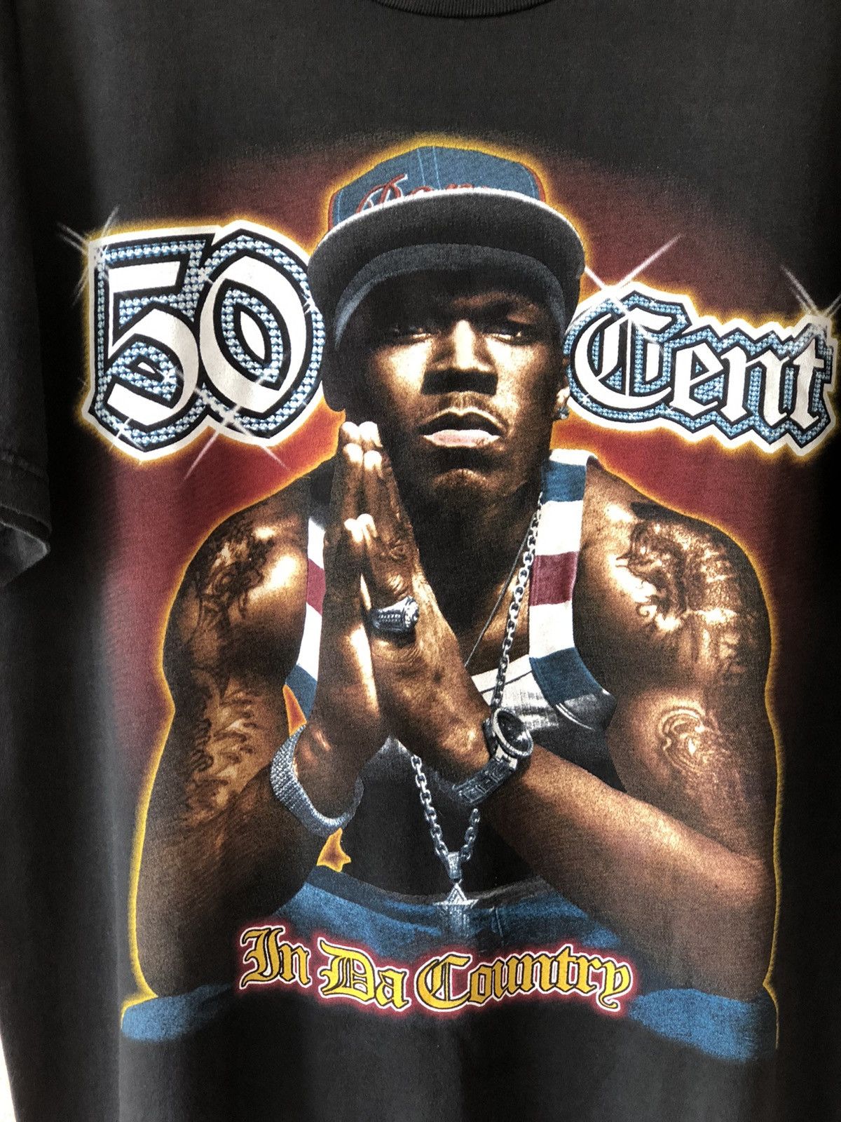 Rap Tees × Vintage Vintage Y2K 50 Cent Bootleg Rare Rap Tee Size US L / EU 52-54 / 3 - 3 Thumbnail