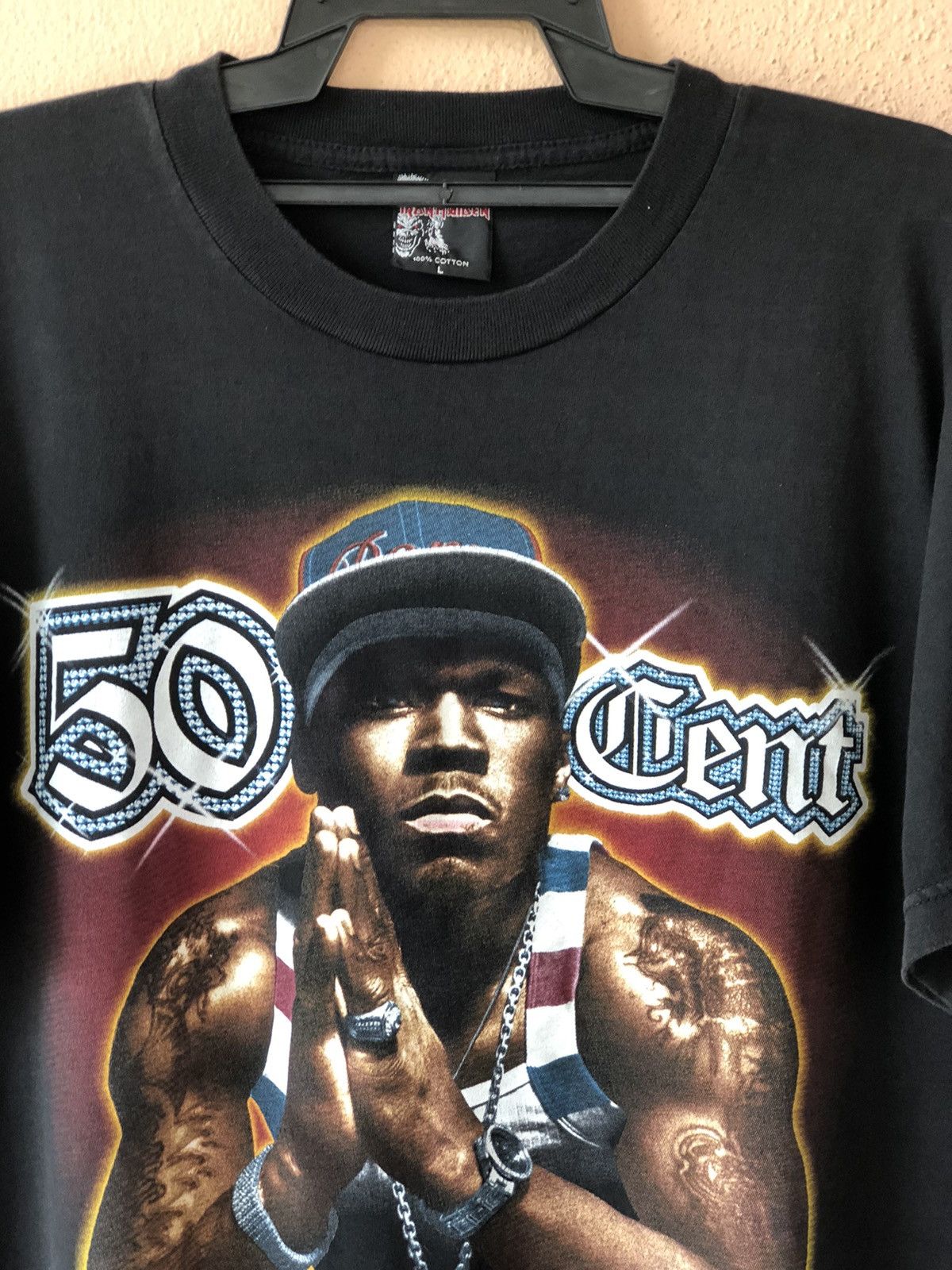 Rap Tees × Vintage Vintage Y2K 50 Cent Bootleg Rare Rap Tee Size US L / EU 52-54 / 3 - 5 Thumbnail