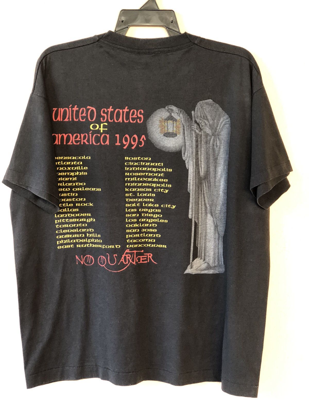 Band Tees × Led Zeppelin × Vintage Vintage 90s Robert Plant Jimmy Page Unledded Tour Tee Size US XL / EU 56 / 4 - 8 Thumbnail
