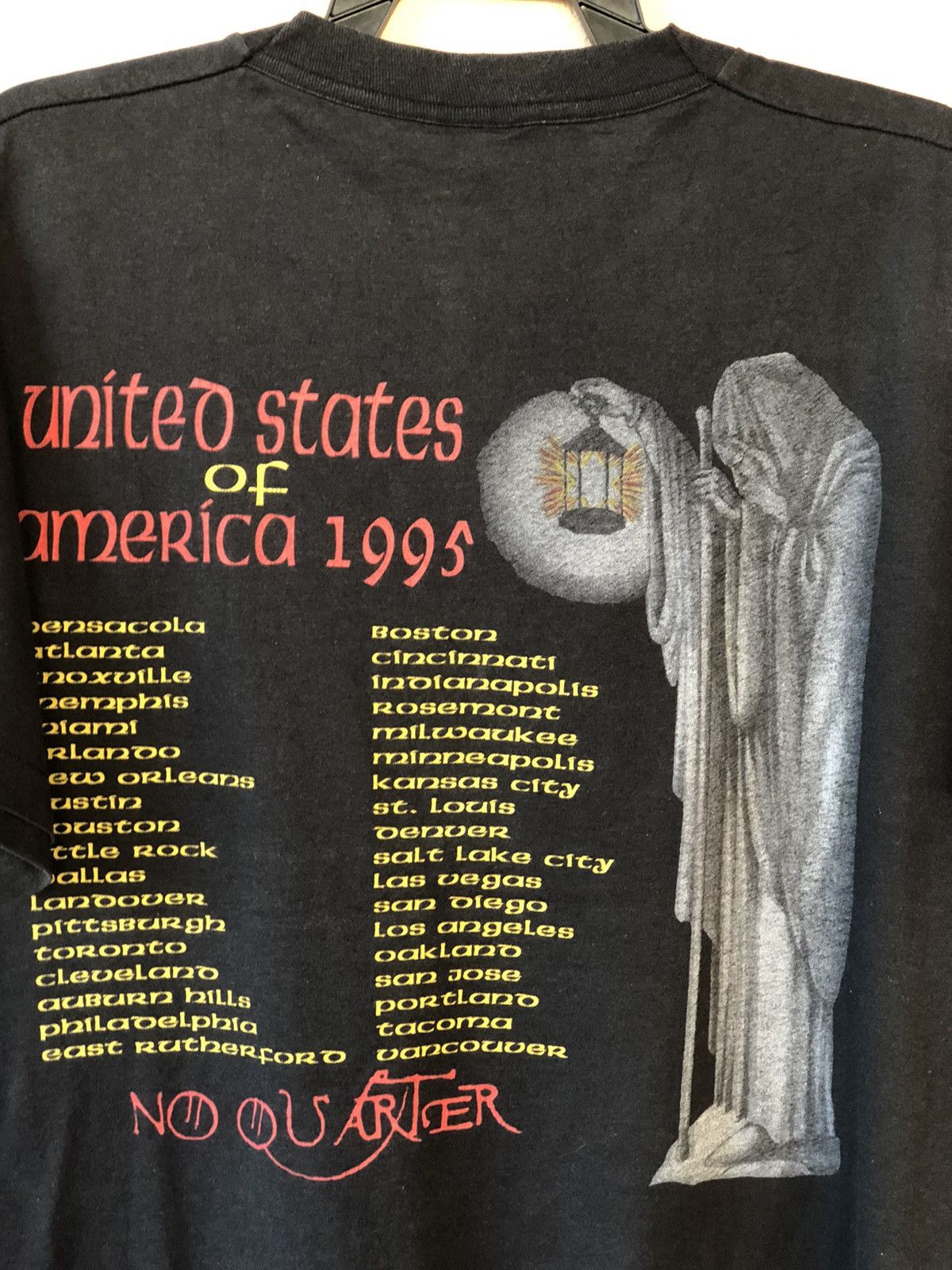 Band Tees × Led Zeppelin × Vintage Vintage 90s Robert Plant Jimmy Page Unledded Tour Tee Size US XL / EU 56 / 4 - 7 Thumbnail