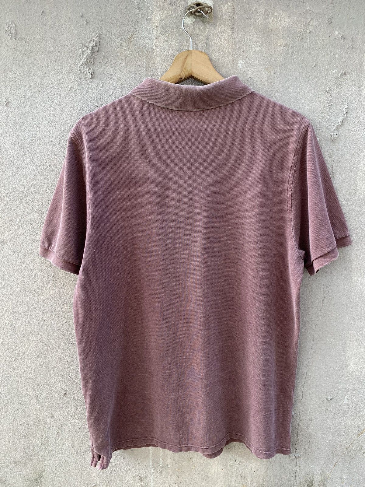 Burberry London Purplish Washed Embroidery Logo Polo Shirt