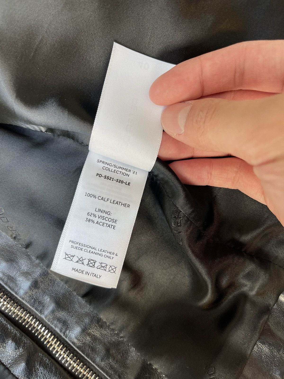 Peter Do Peter Do SS21 Everyday Leather Racer Jacket Size US M / EU 48-50 / 2 - 15 Thumbnail