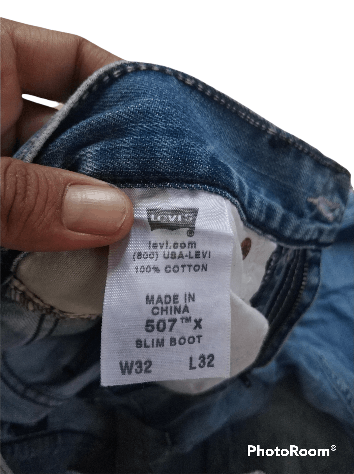 Levi's 🔥Vintage Distressed Levis 507 Slim Boot Denim Size US 33 - 9 Thumbnail