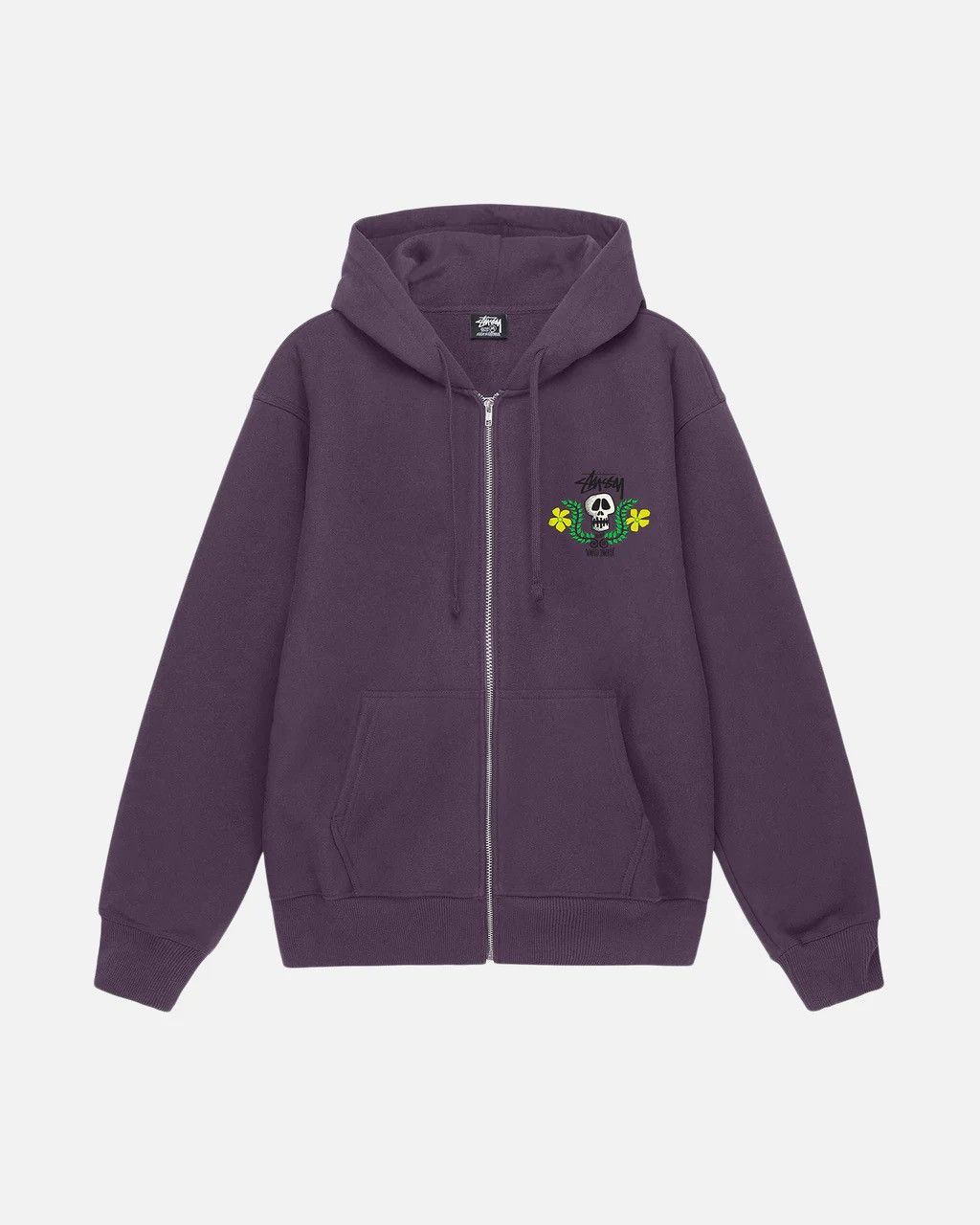 Stussy Stussy Skull Crest Zip Hoodie | Grailed