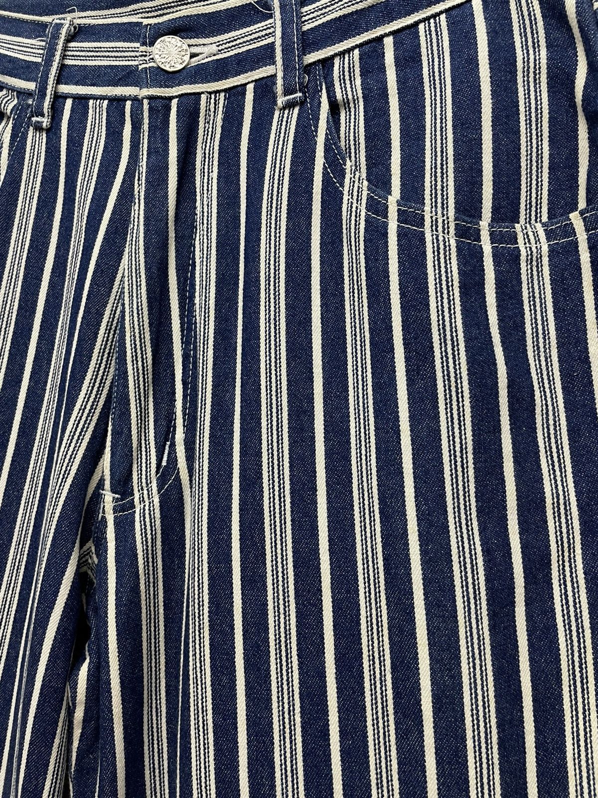 OVER THE STRiPES RARE! Vintage 70’s Talon Afro Wide Leg Striped Pants Size US 29 - 4 Thumbnail