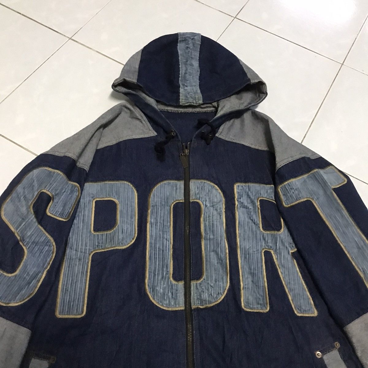 Designer × Japanese Brand × Vintage Vintage Japanese Infinity SPORT Embroidery Hooded Jacket Size US L / EU 52-54 / 3 - 2 Thumbnail