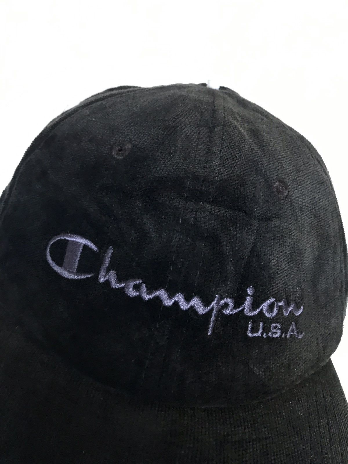 Champion × Vintage Vintage 90s Champion USA Corduroy Hat Full Cap Size ONE SIZE - 2 Thumbnail