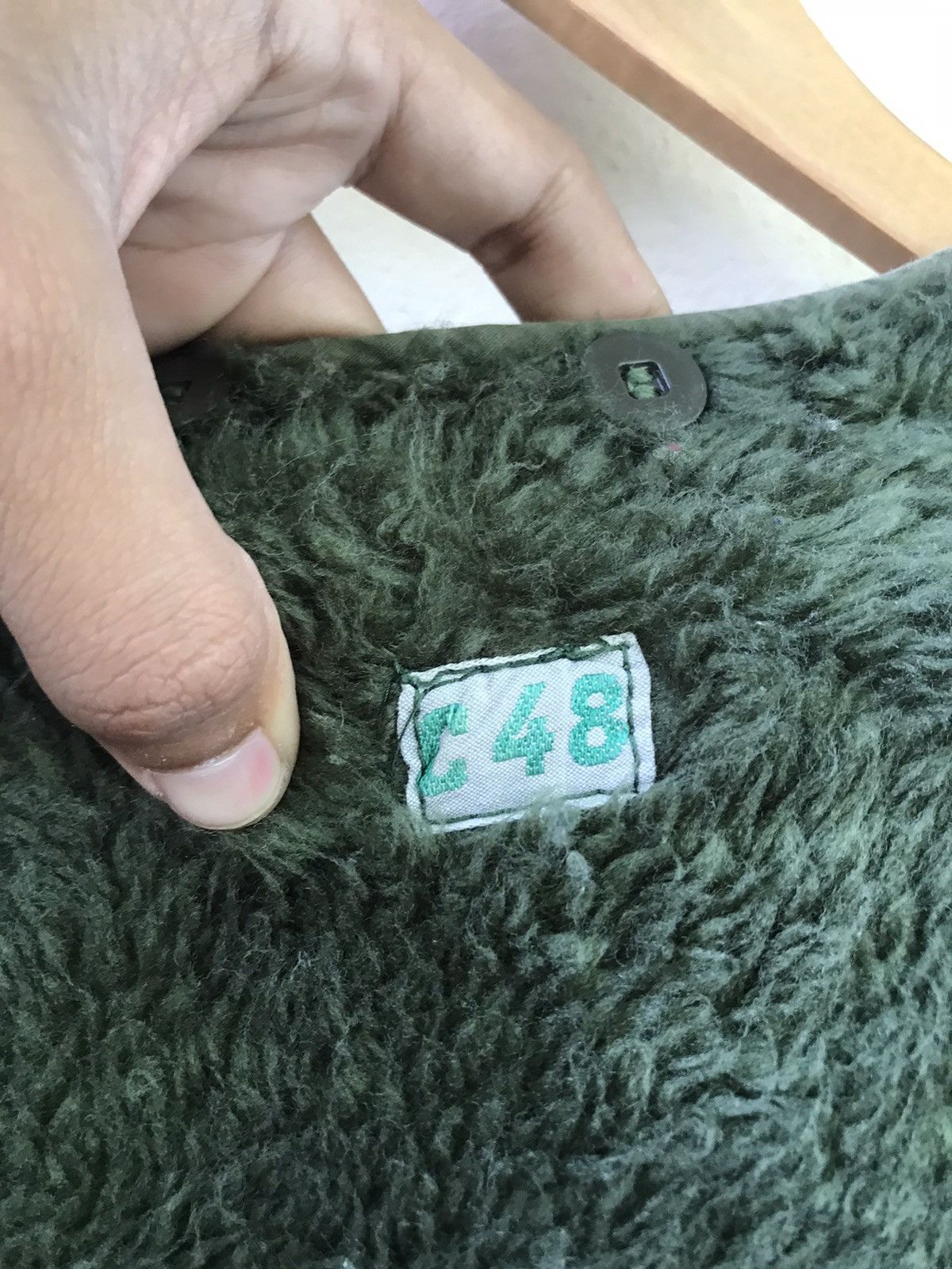 Japanese Brand Vintage C48 Sherpa Fleece Cardigan Jacket Size US L / EU 52-54 / 3 - 3 Thumbnail
