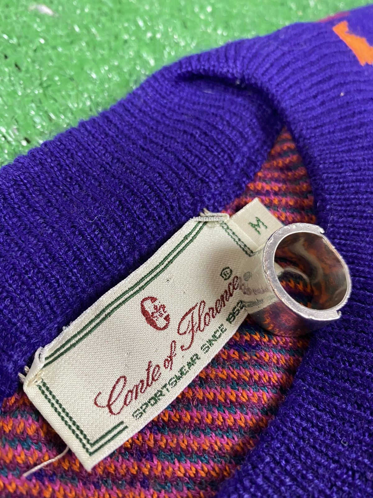 Conte of Florence × Vintage Vintage Conte of Florence Abstract Wool Knit Sweater Size US M / EU 48-50 / 2 - 6 Thumbnail