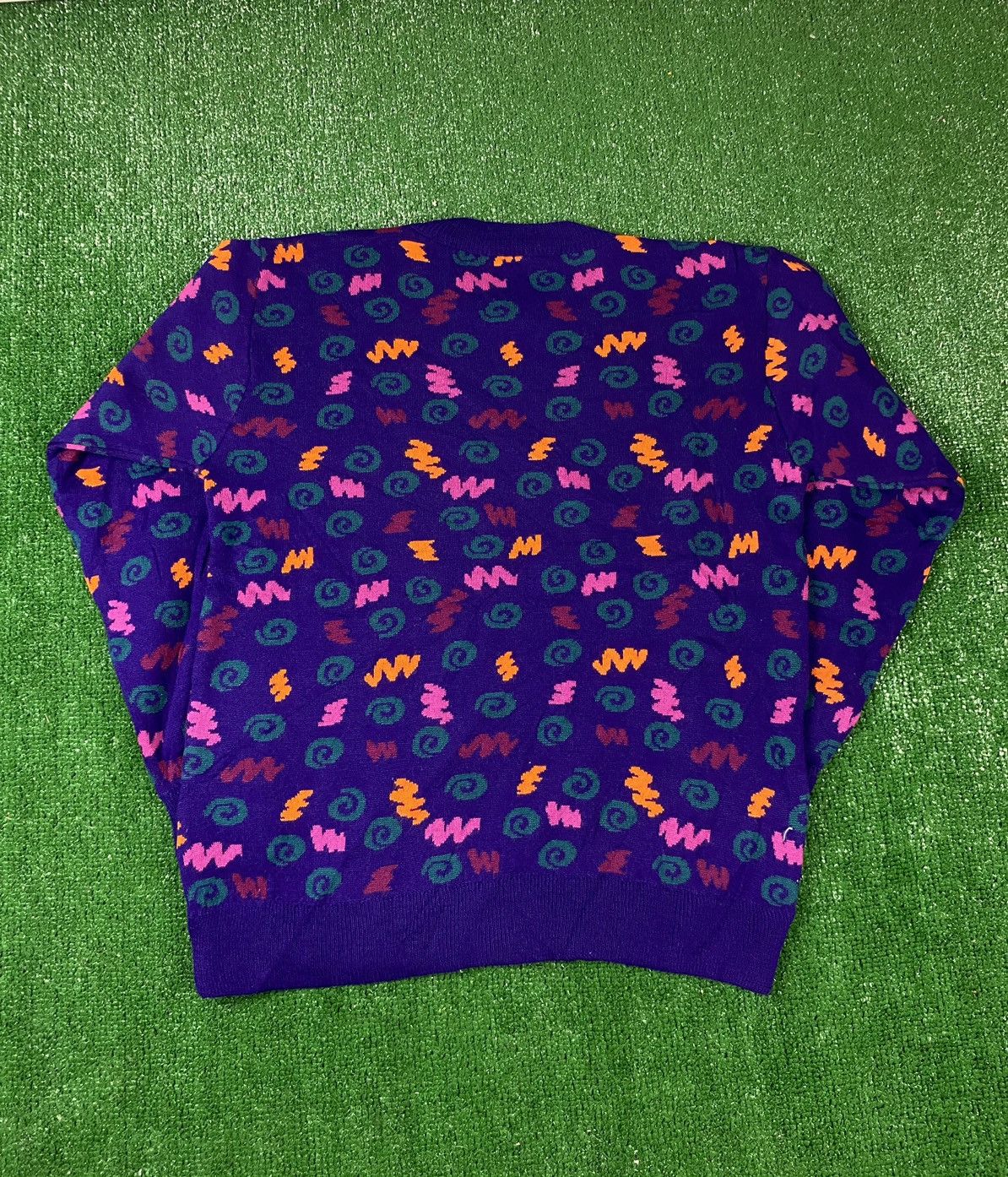 Conte of Florence × Vintage Vintage Conte of Florence Abstract Wool Knit Sweater Size US M / EU 48-50 / 2 - 2 Thumbnail