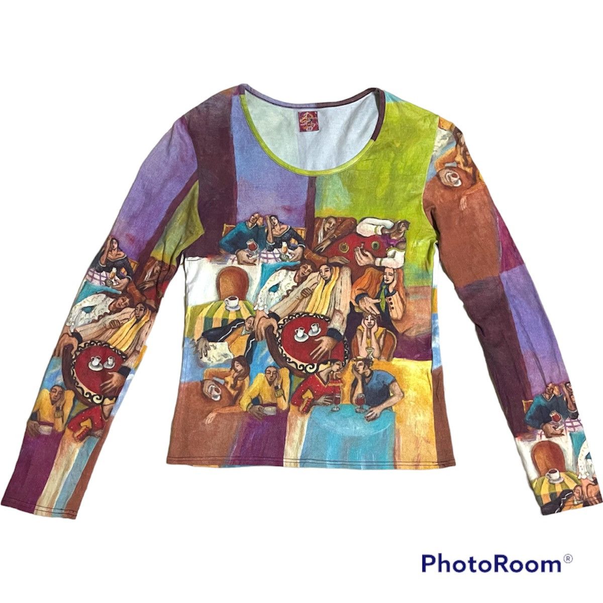 Vintage Aventures Des Toiles Full Printed T Shirt Size XS / US 0-2 / IT 36-38 - 1 Thumbnail