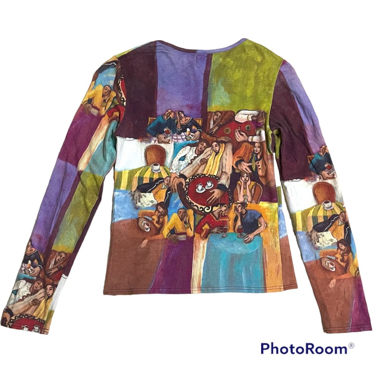 Vintage Aventures Des Toiles Full Printed T Shirt Size XS / US 0-2 / IT 36-38 - 2 Thumbnail