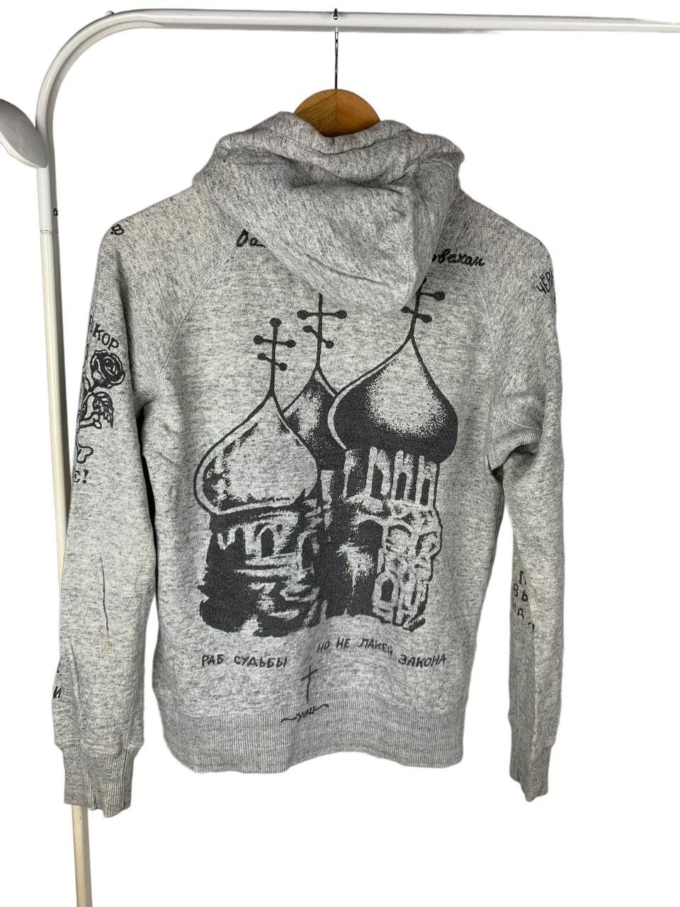 Japanese Brand Vintage Hollywood Rebels Jesus Fullprint Hoodie Size US S / EU 44-46 / 1 - 2 Thumbnail