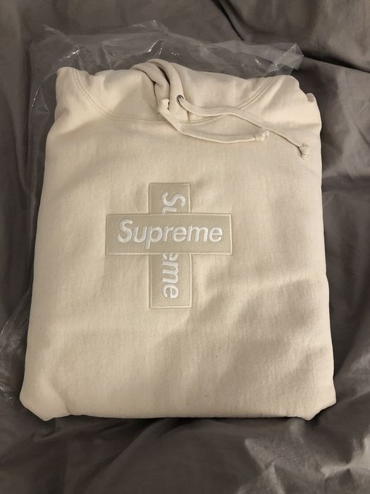 Supreme Cross Box Logo Hooded Sweatshirt Black Men's - FW20 - US