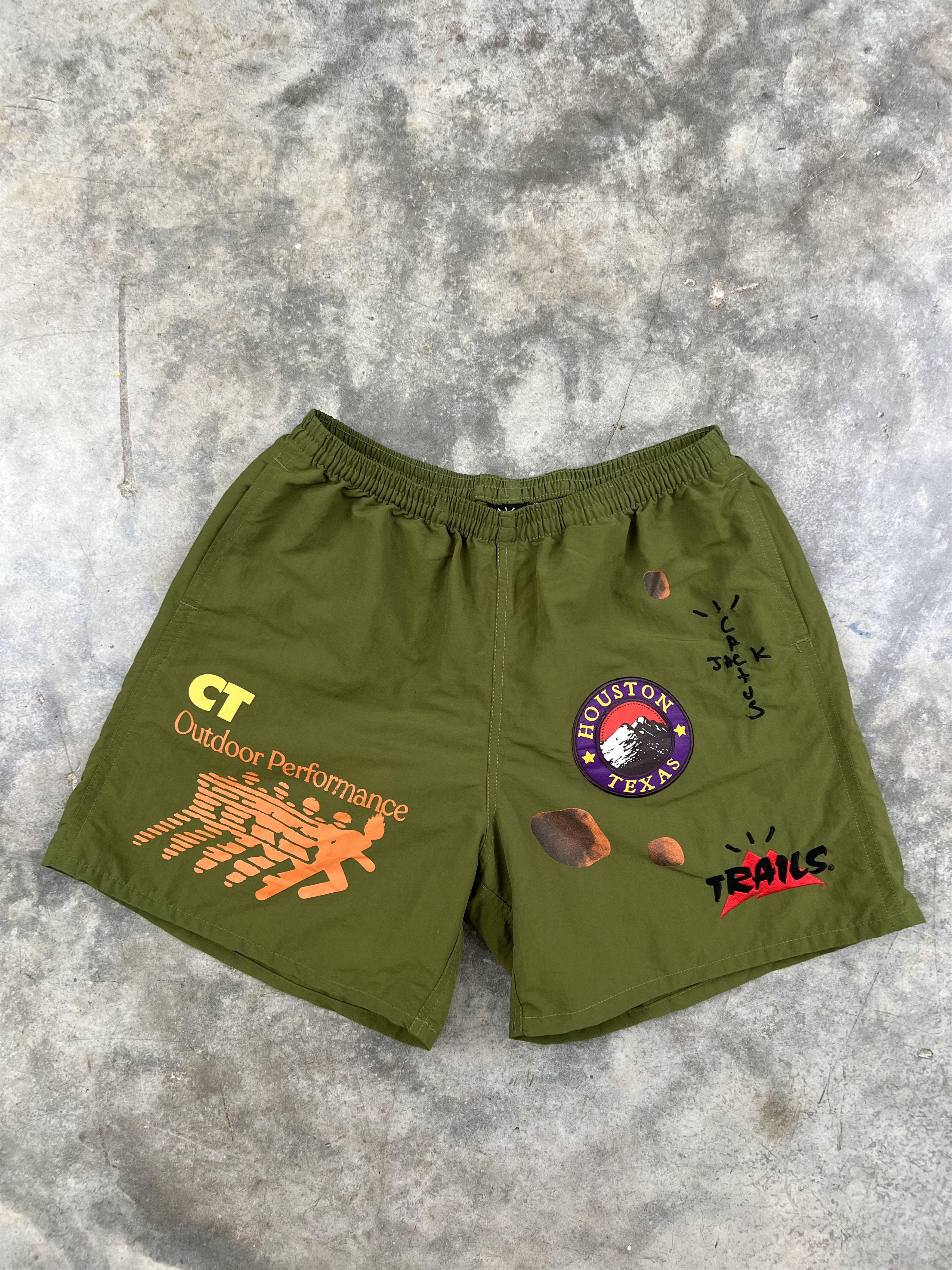 Travis Scott Shorts Green | Grailed