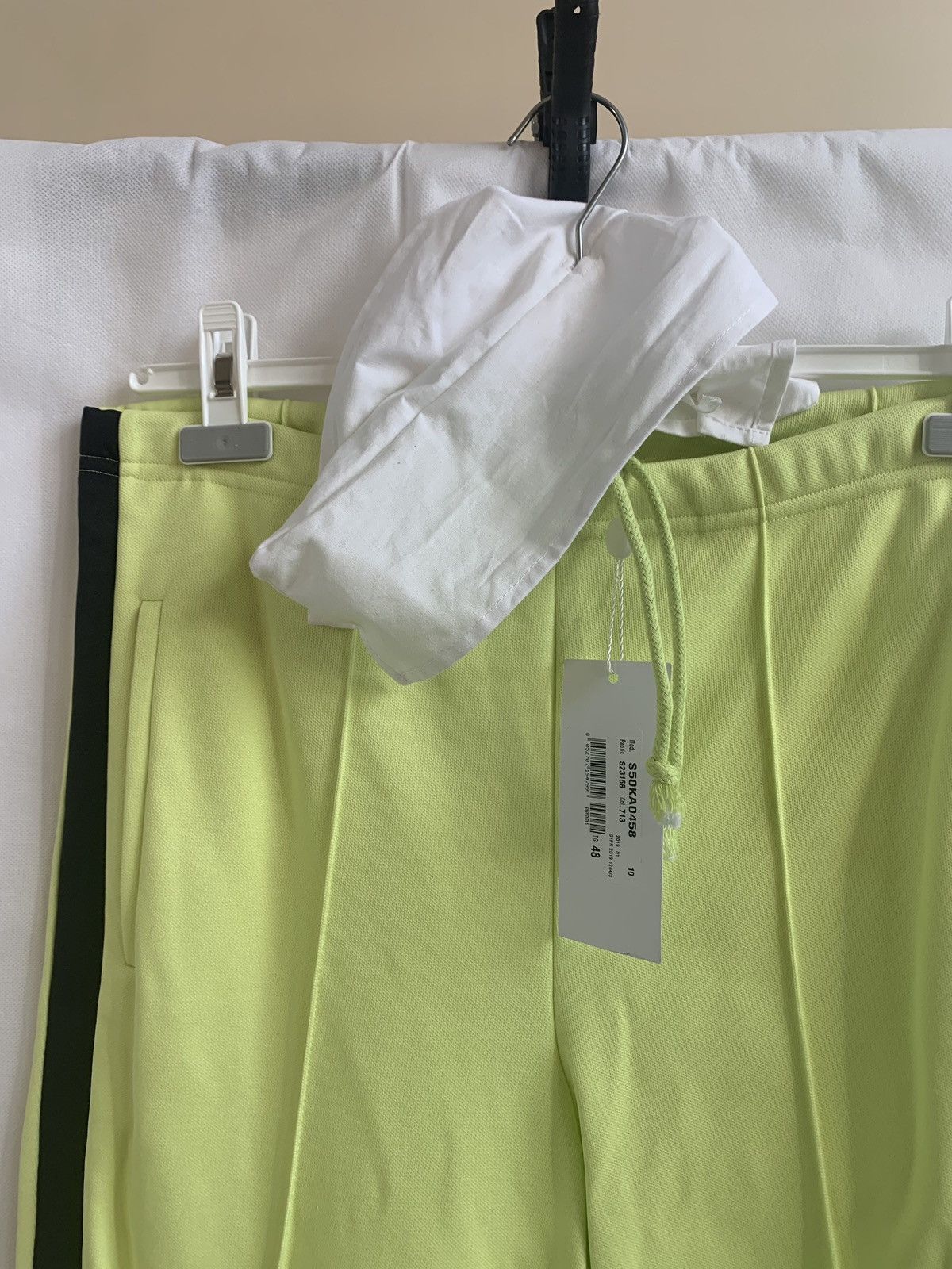 Maison Margiela Highlighter Yellow Trousers With Black Trim Size US 32 / EU 48 - 6 Thumbnail