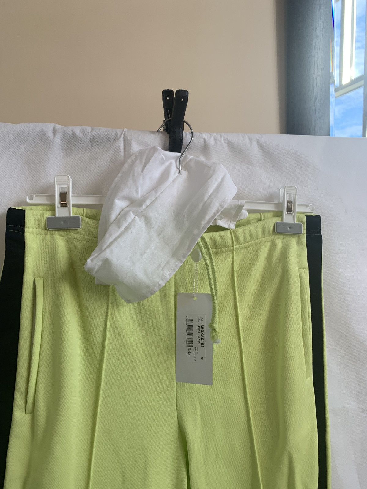 Maison Margiela Highlighter Yellow Trousers With Black Trim Size US 32 / EU 48 - 7 Thumbnail
