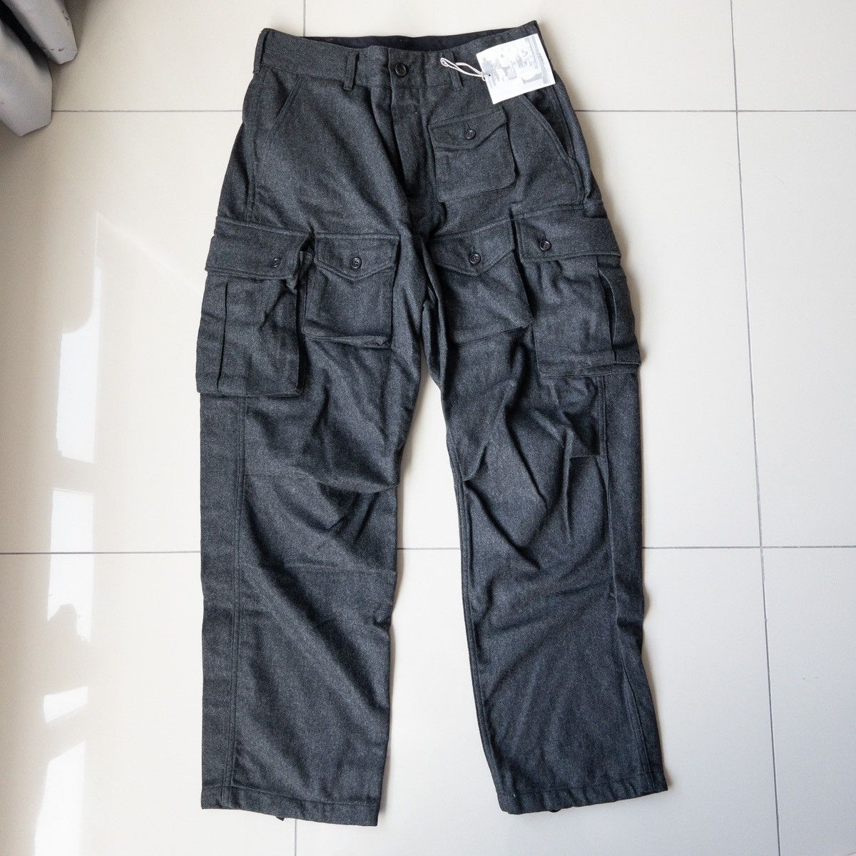 Engineered Garments Engineered Garments FW21 FA Pant Grey Wool Cotton Flannel Size US 32 / EU 48 - 1 Thumbnail