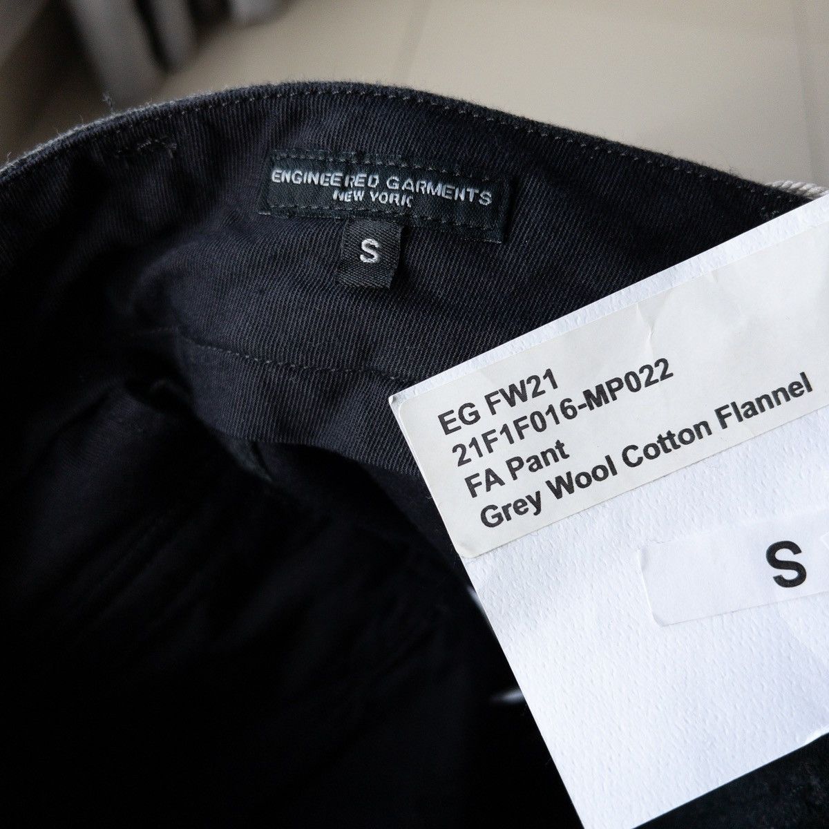 Engineered Garments Engineered Garments FW21 FA Pant Grey Wool Cotton Flannel Size US 32 / EU 48 - 6 Thumbnail