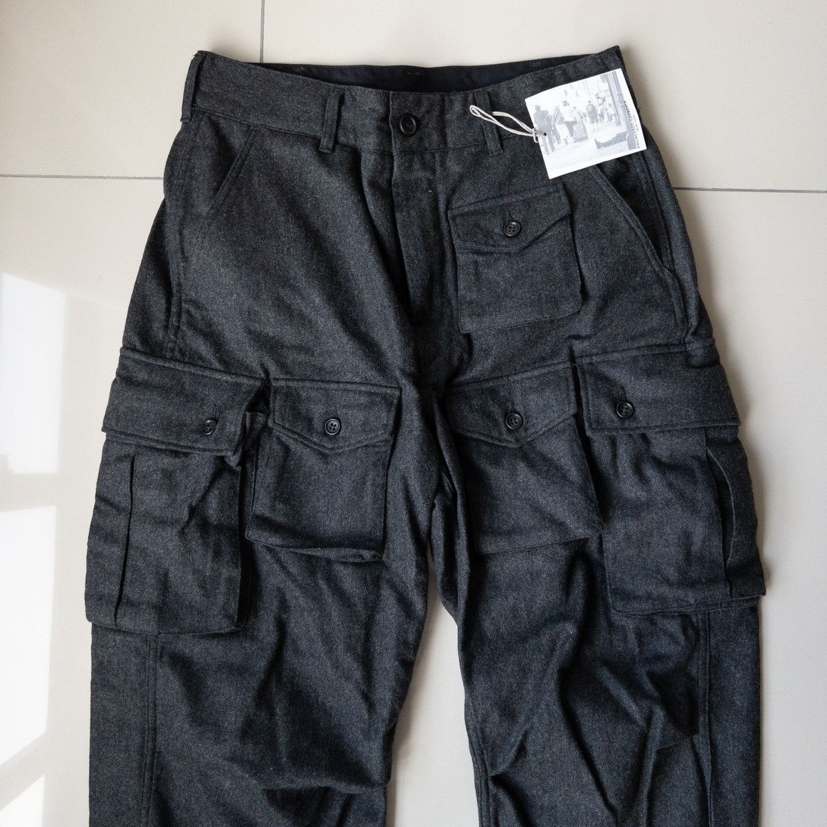 Engineered Garments Engineered Garments FW21 FA Pant Grey Wool Cotton Flannel Size US 32 / EU 48 - 5 Thumbnail