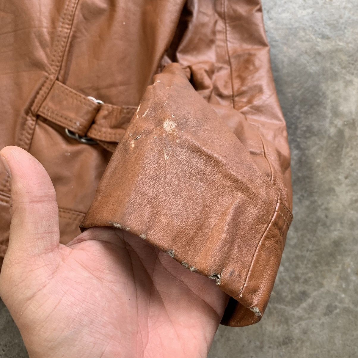 Genuine Leather Brown leather jacket vintage Size US S / EU 44-46 / 1 - 11 Thumbnail