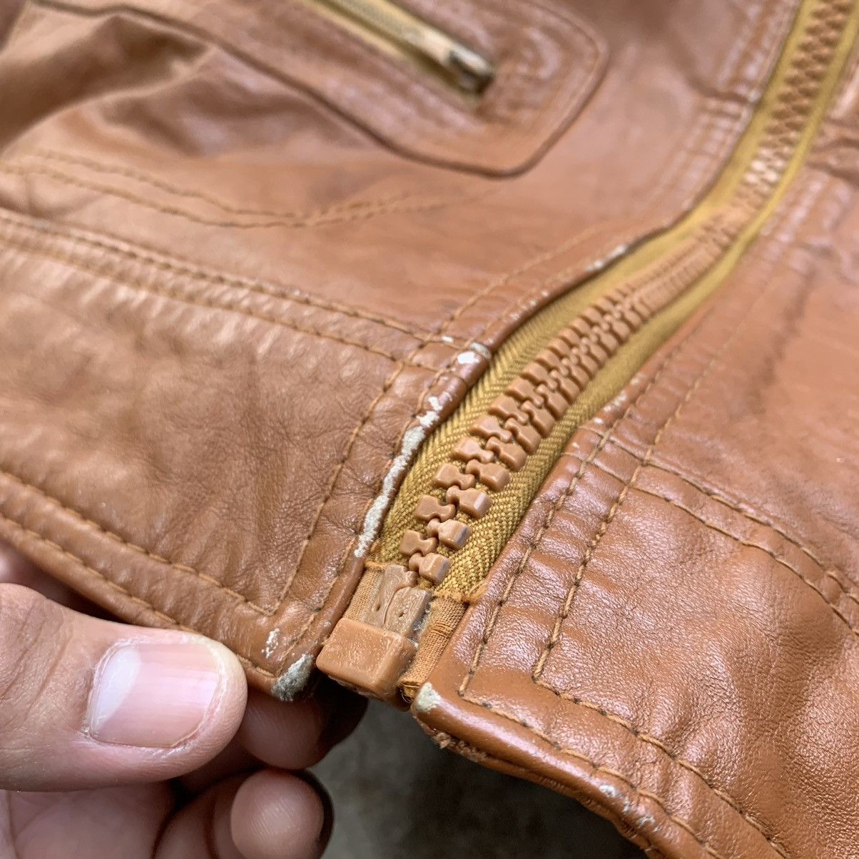 Genuine Leather Brown leather jacket vintage Size US S / EU 44-46 / 1 - 9 Thumbnail