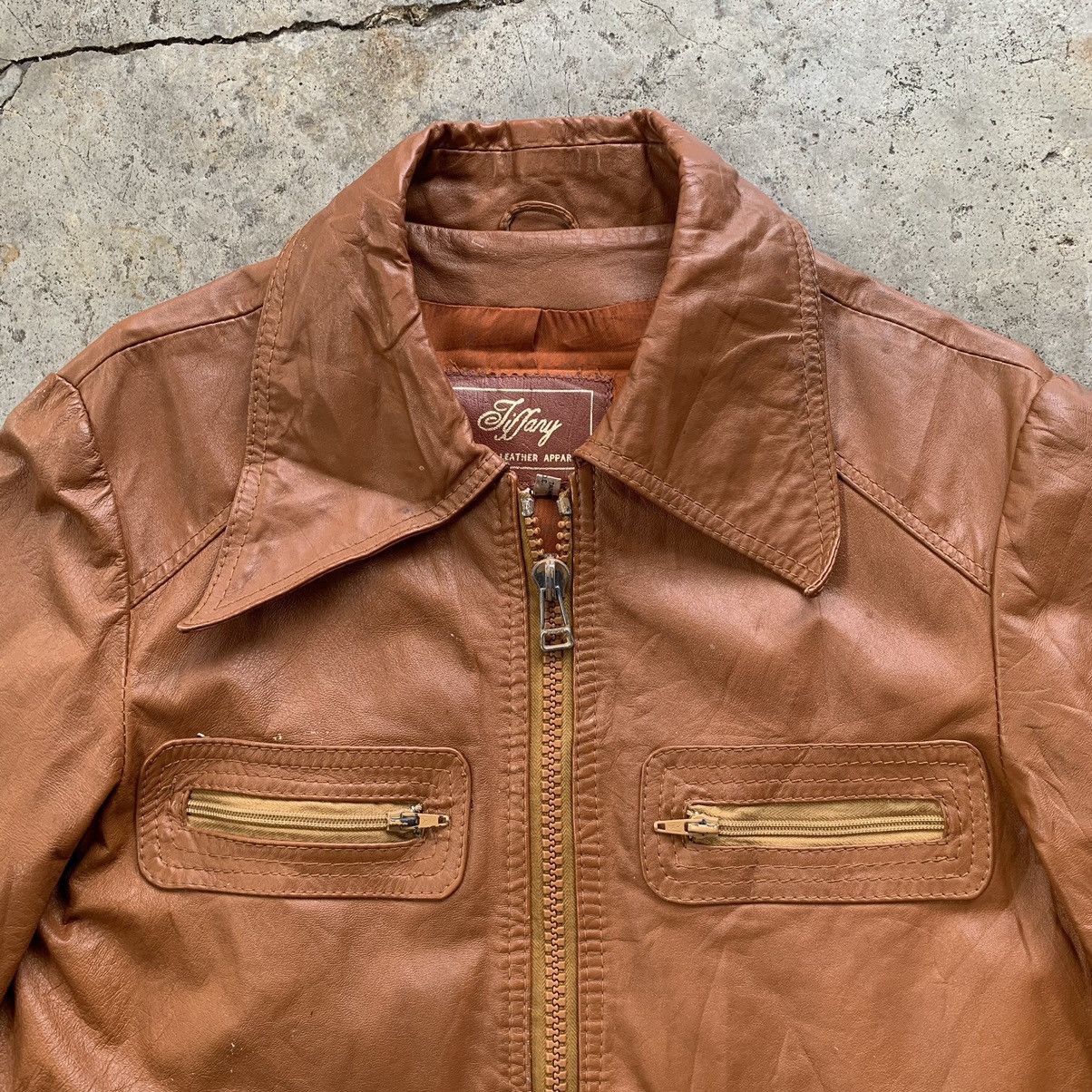 Genuine Leather Brown leather jacket vintage Size US S / EU 44-46 / 1 - 5 Thumbnail