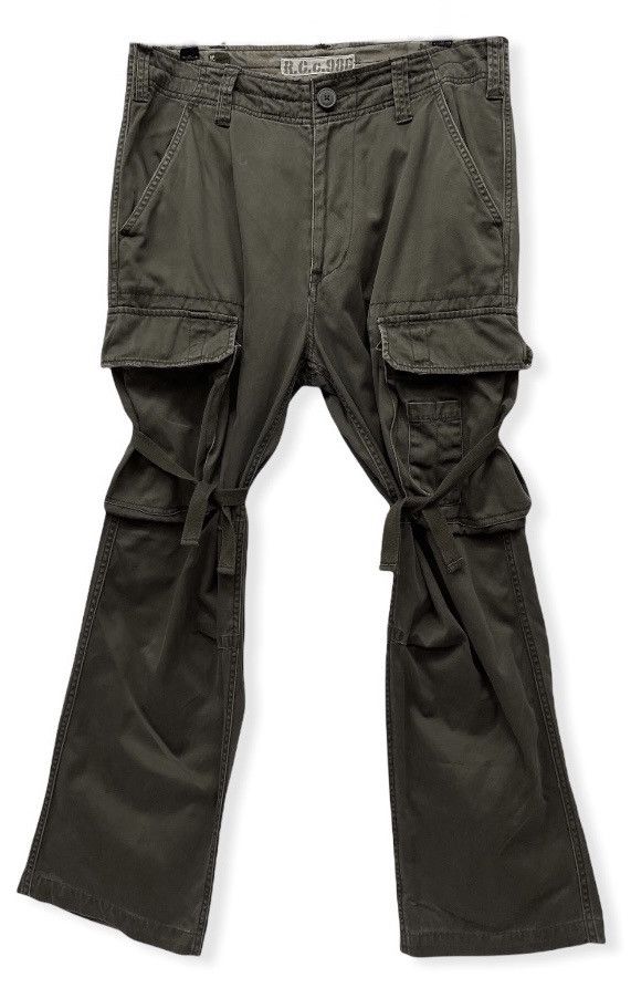 Japanese Brand FYE! REALCRUSH CLOTHING Big Box Pocket Baggy Cargo Size US 32 / EU 48 - 2 Thumbnail