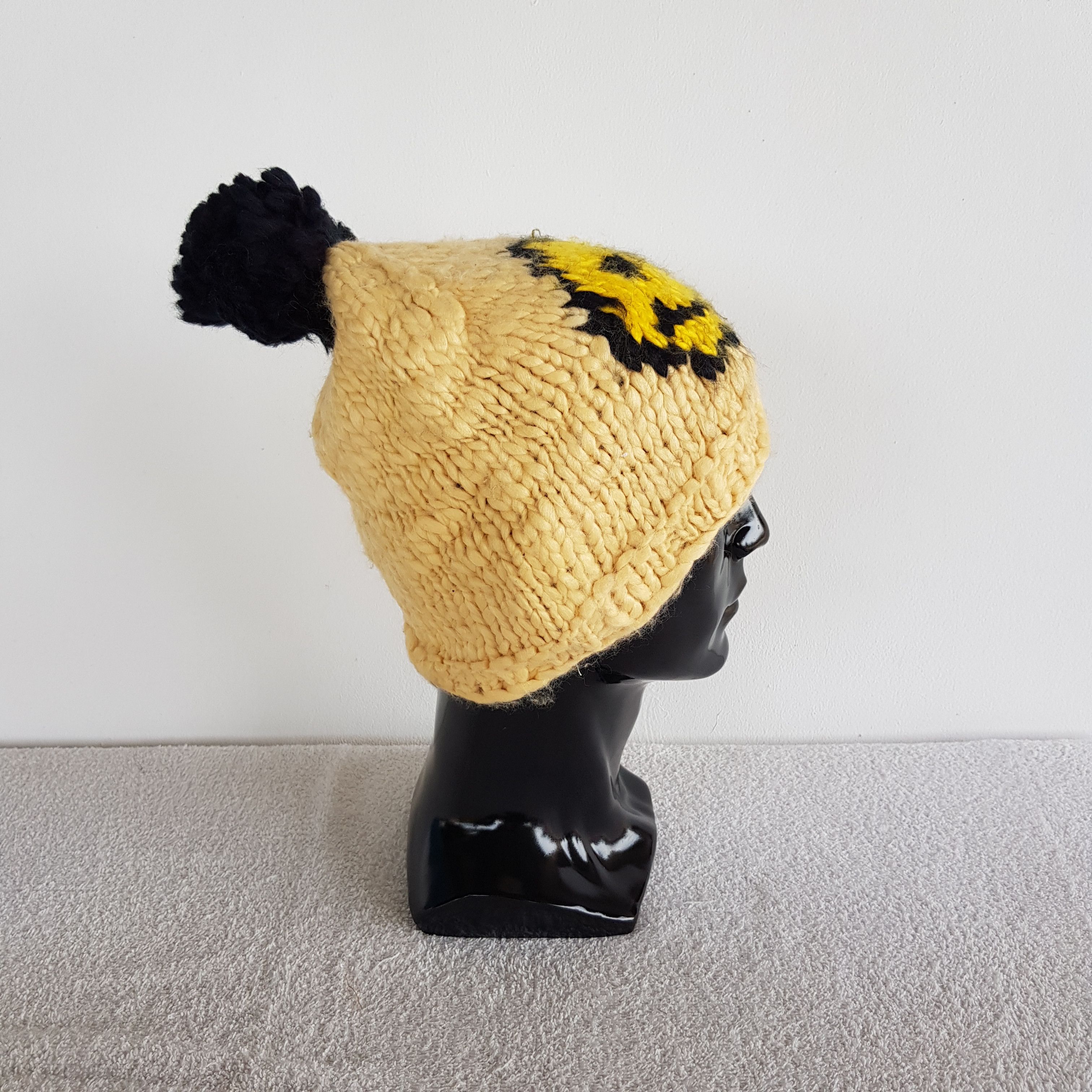 Japanese Brand × Vintage Smiles Hats Crochet Beanie Kapital Japanese Snow Cap Hats Size ONE SIZE - 4 Thumbnail