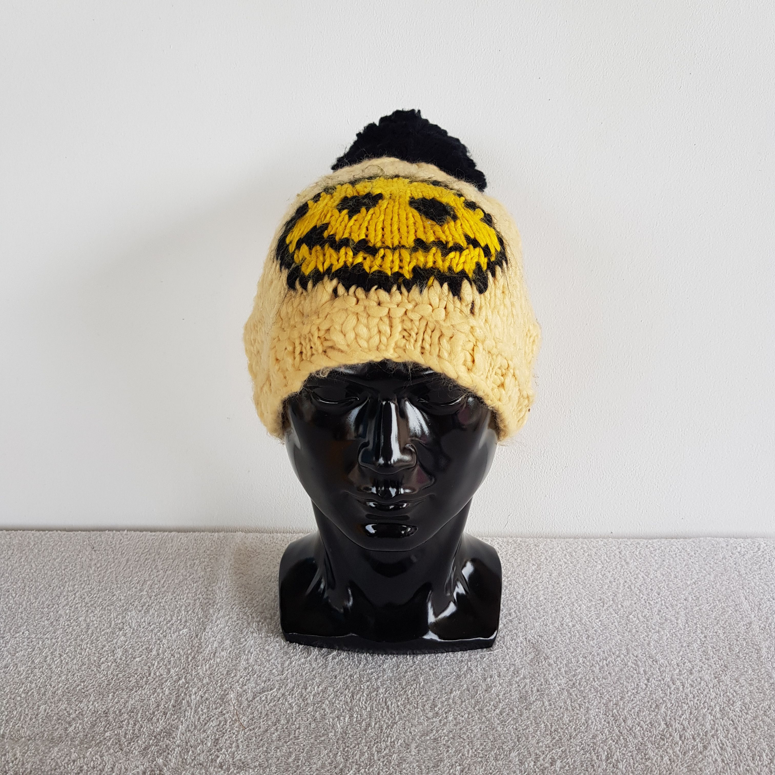 Japanese Brand × Vintage Smiles Hats Crochet Beanie Kapital Japanese Snow Cap Hats Size ONE SIZE - 3 Thumbnail