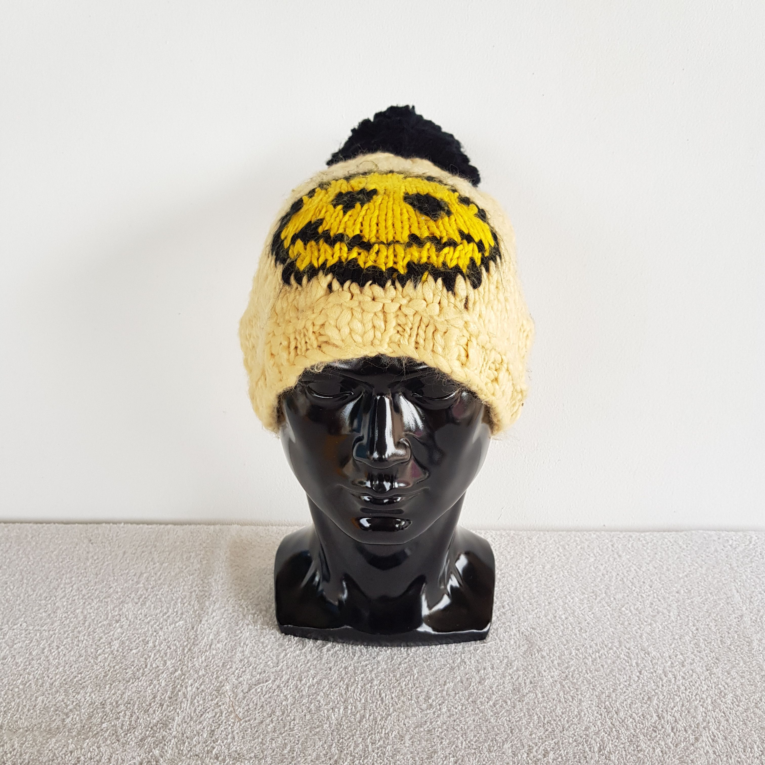 Japanese Brand × Vintage Smiles Hats Crochet Beanie Kapital Japanese Snow Cap Hats Size ONE SIZE - 2 Thumbnail
