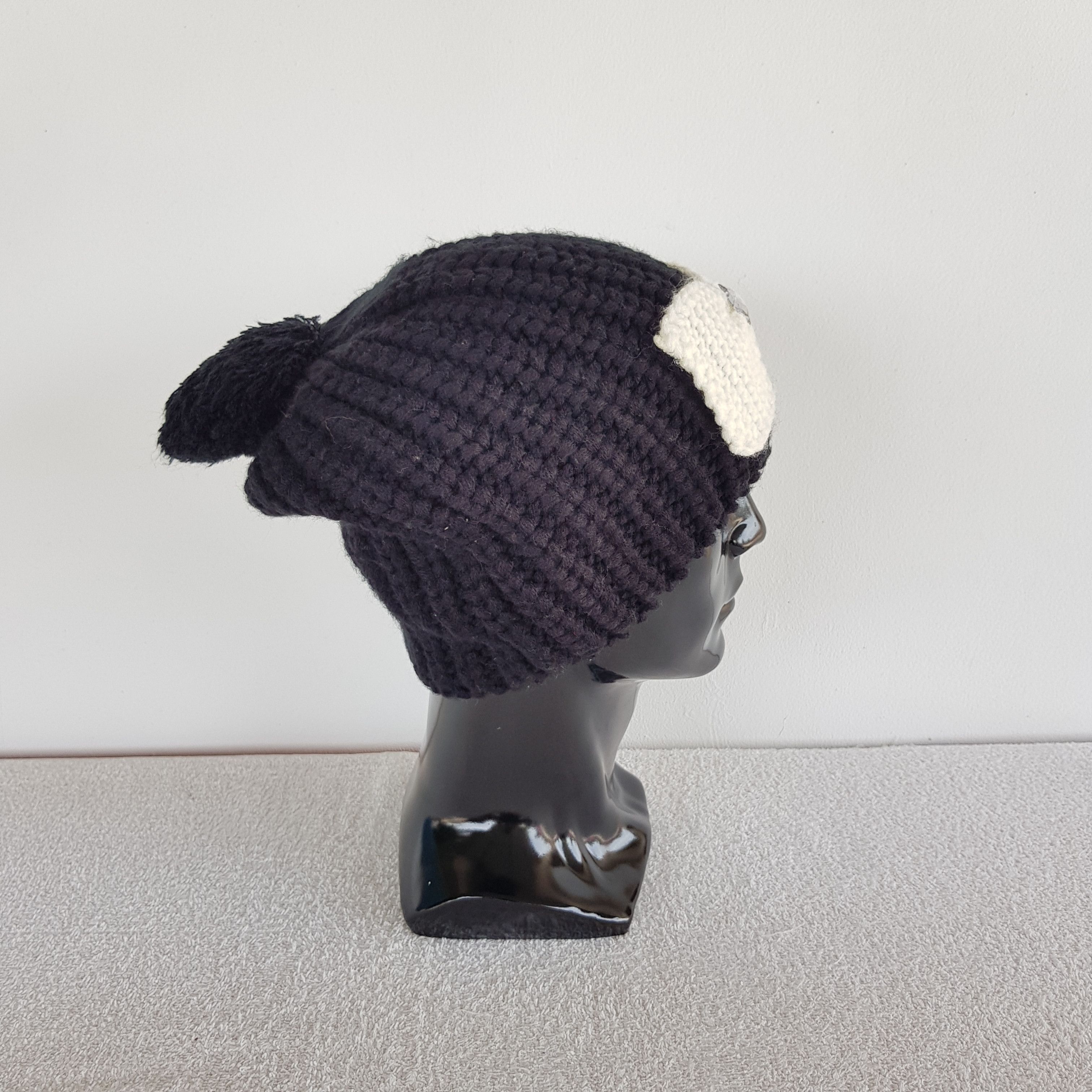 Japanese Brand × Vintage Vintage Japanese Bowtie Beanie Snow Cap Knitted Hats Size ONE SIZE - 3 Thumbnail