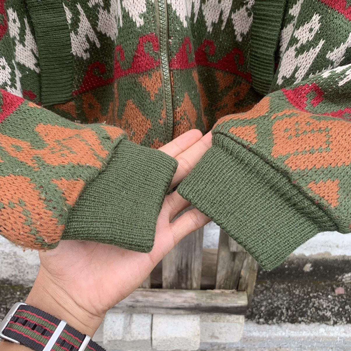 Japanese Brand Japanese Vintage Knit Sherpa Fleece Sweater Tribal Jacket Size US L / EU 52-54 / 3 - 5 Thumbnail
