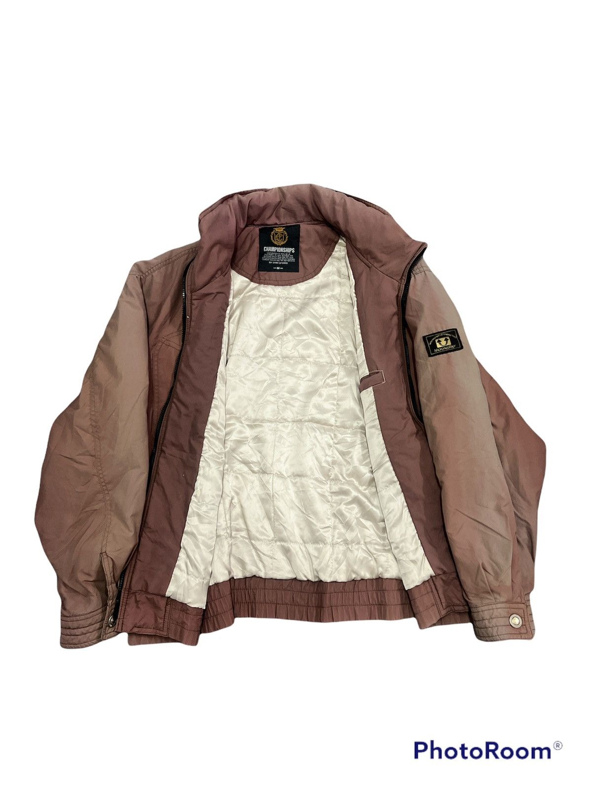 Vintage Vintage Thrashed Sun Faded Championship Bomber Jacket Size US M / EU 48-50 / 2 - 1 Thumbnail