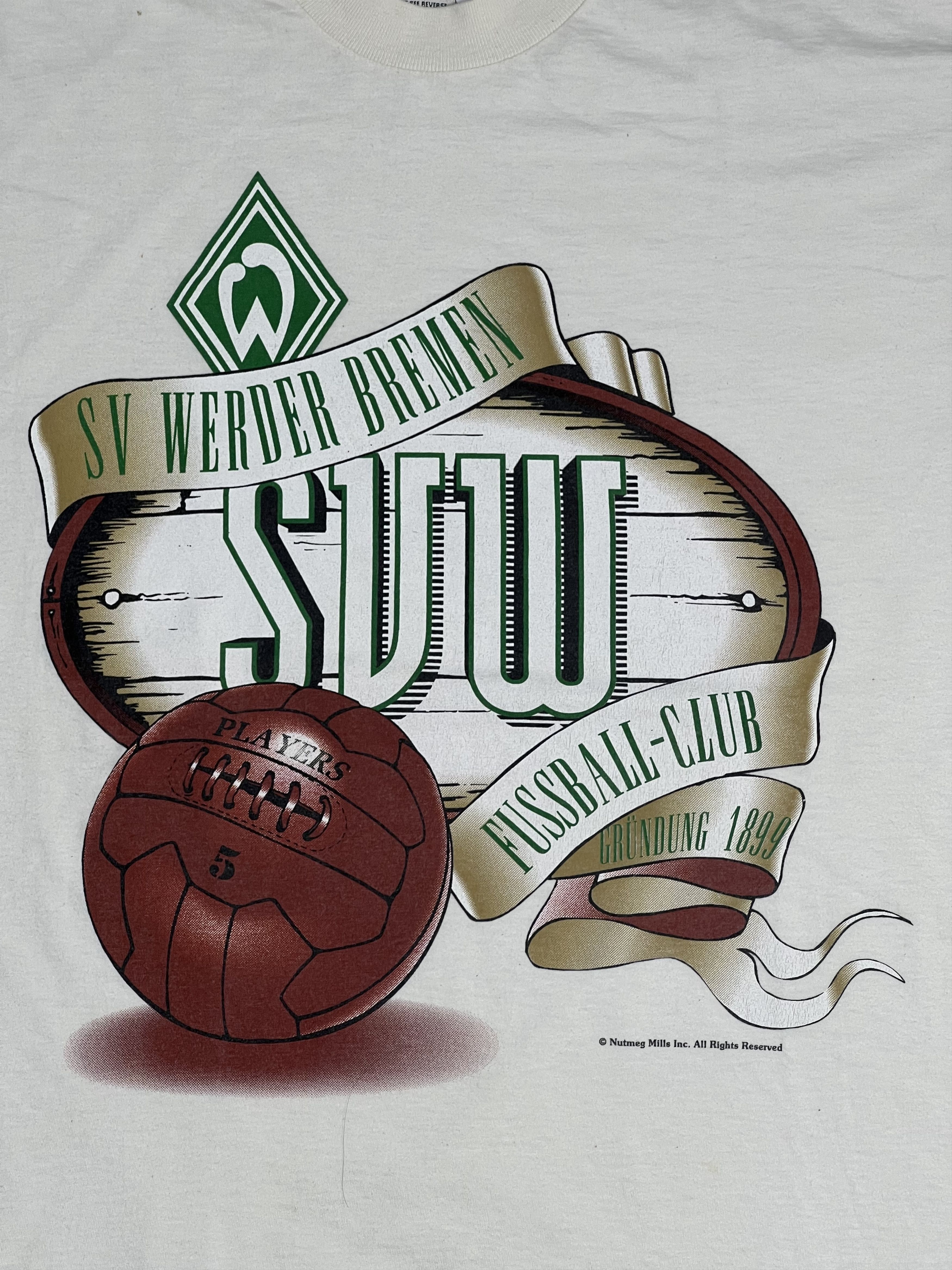 Vintage Vtg 90s Nutmeg SV Werder Bremen Football Club (XL) GTMD533 Size US XL / EU 56 / 4 - 2 Thumbnail