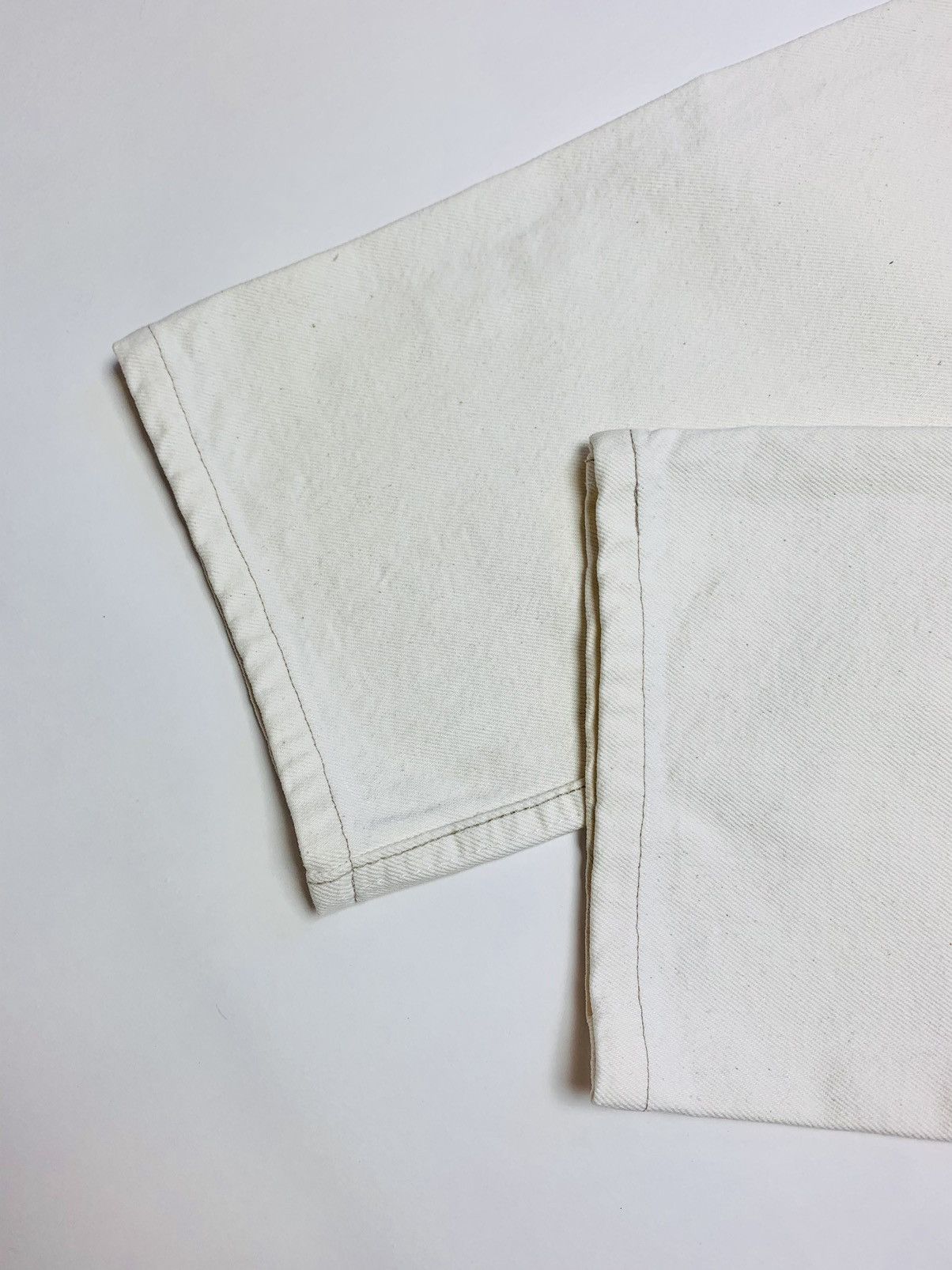 Levi's × Levi's Vintage Clothing × Vintage Levi’s 501 Button Fly Made in USA Cream Jeans Vintage Size US 31 - 4 Thumbnail