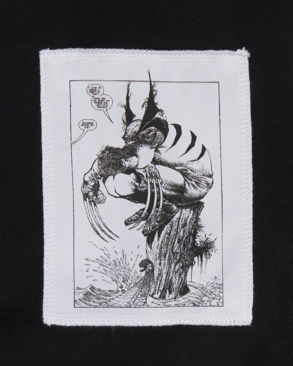 Brain Dead WOLVERINE PATCH CREWNECK - BLACK Size US S / EU 44-46 / 1 - 8 Thumbnail